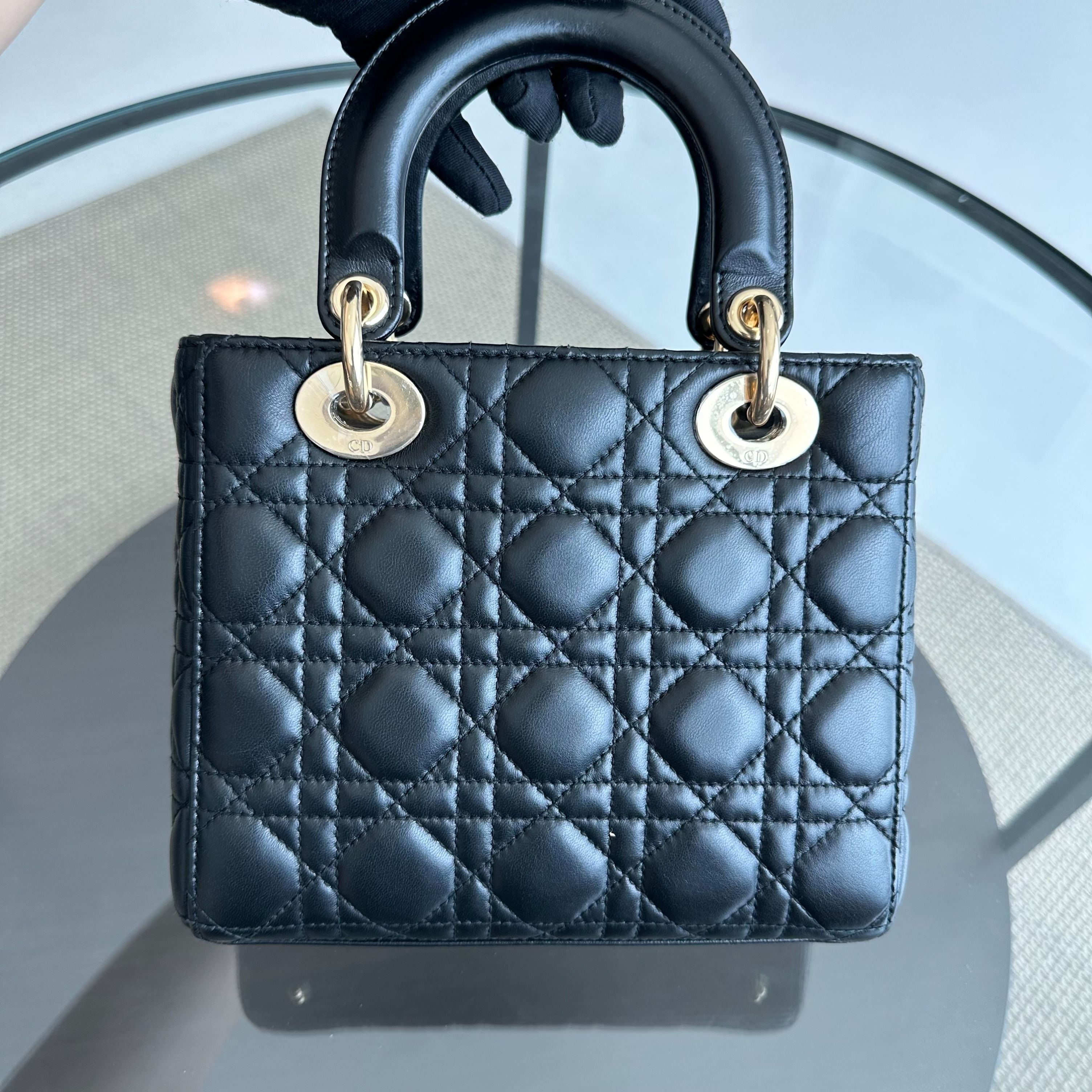 *ABC Strap* Dior Lady Small MyABC Cannage ABC Black GHW - Luxury Evermore