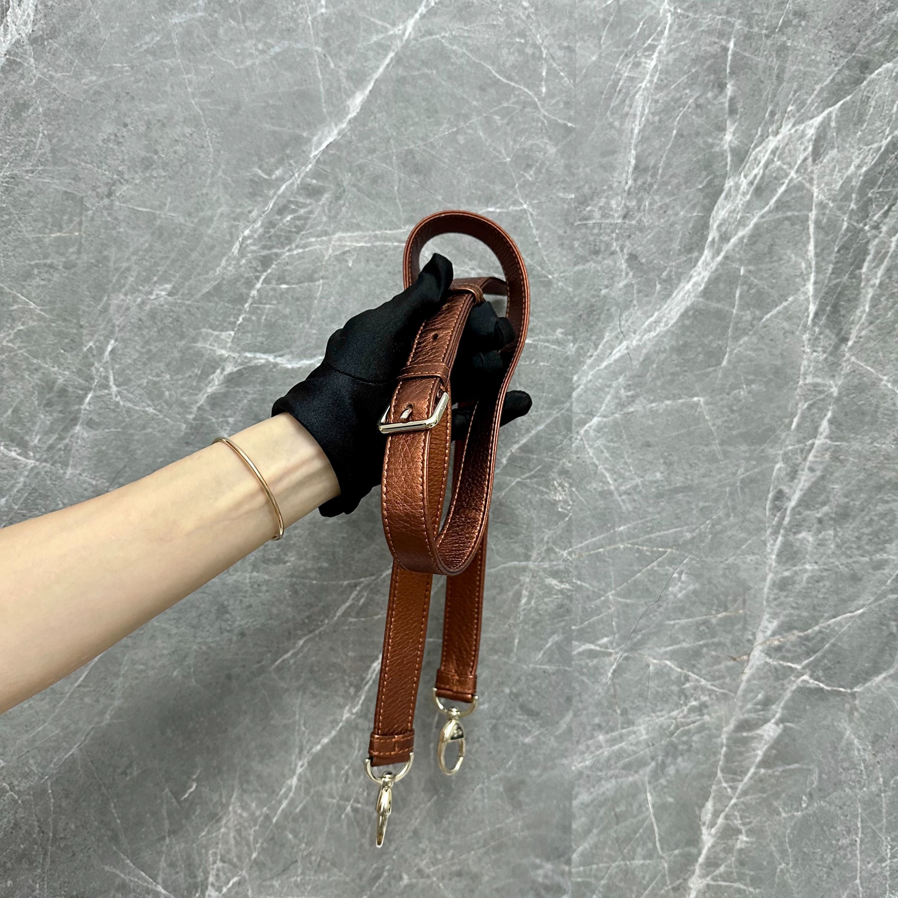 *Adjustable Strap, 2018, Calfskin* Dior Lady Medium Calfskin Bronze GHW