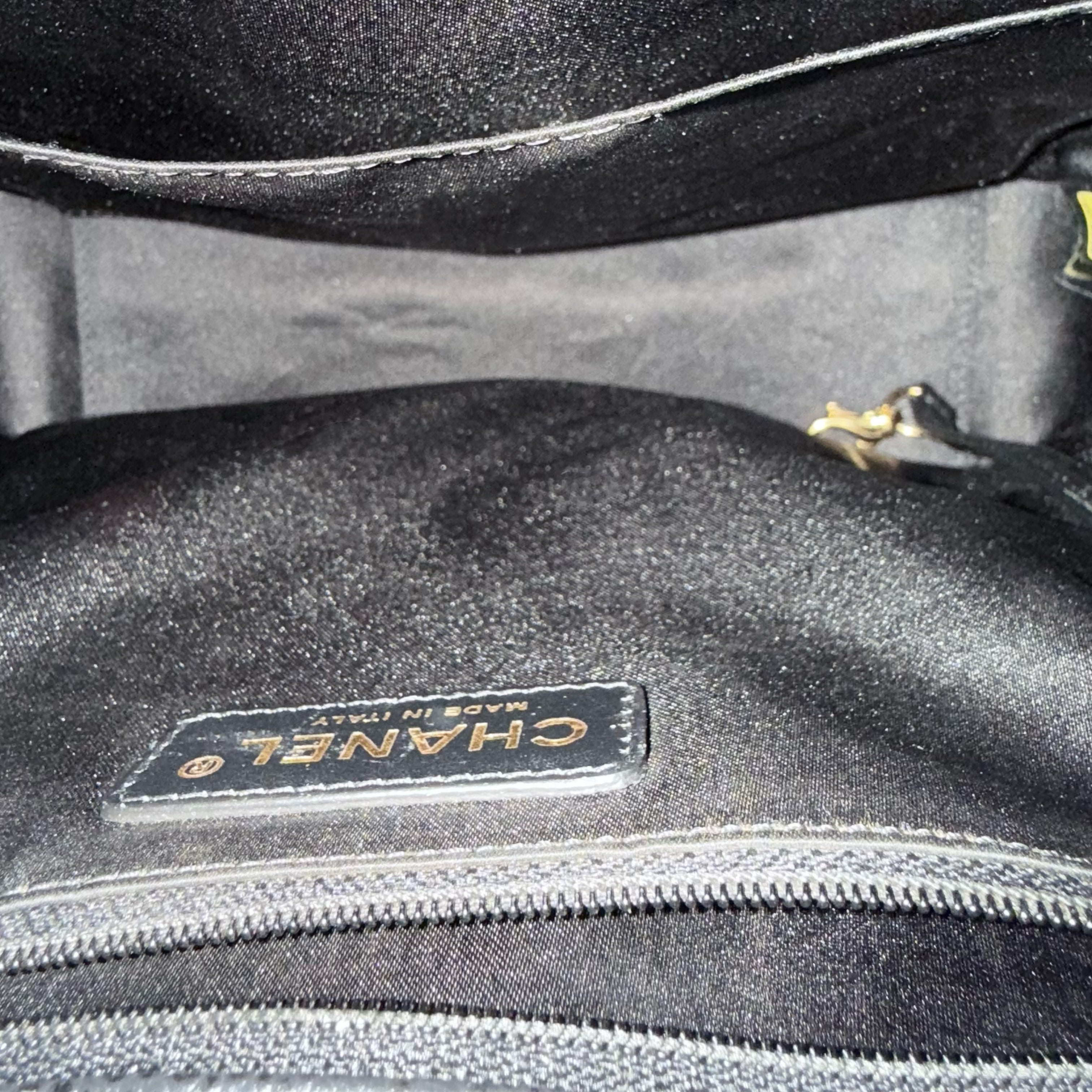 Chanel PST Petite Shopping Tote - Caviar Quilted Grained Calfskin Black Gold Hardware Series 15