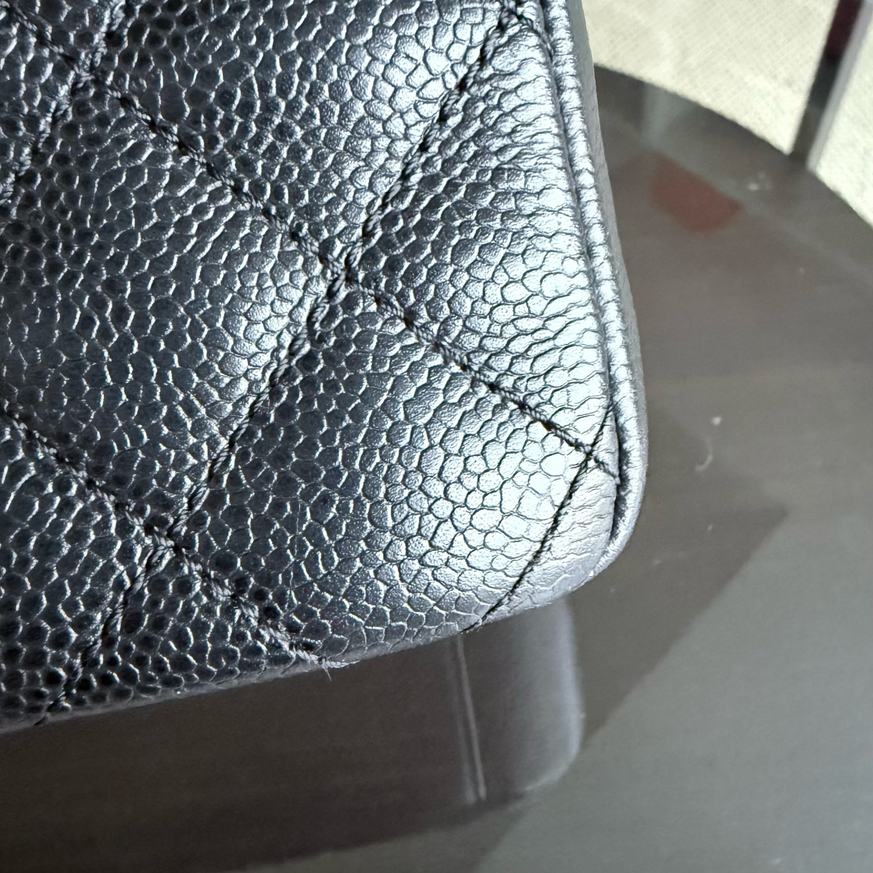 Chanel PST Petite Shopping Tote - Caviar Quilted Grained Calfskin Black Gold Hardware Series 15