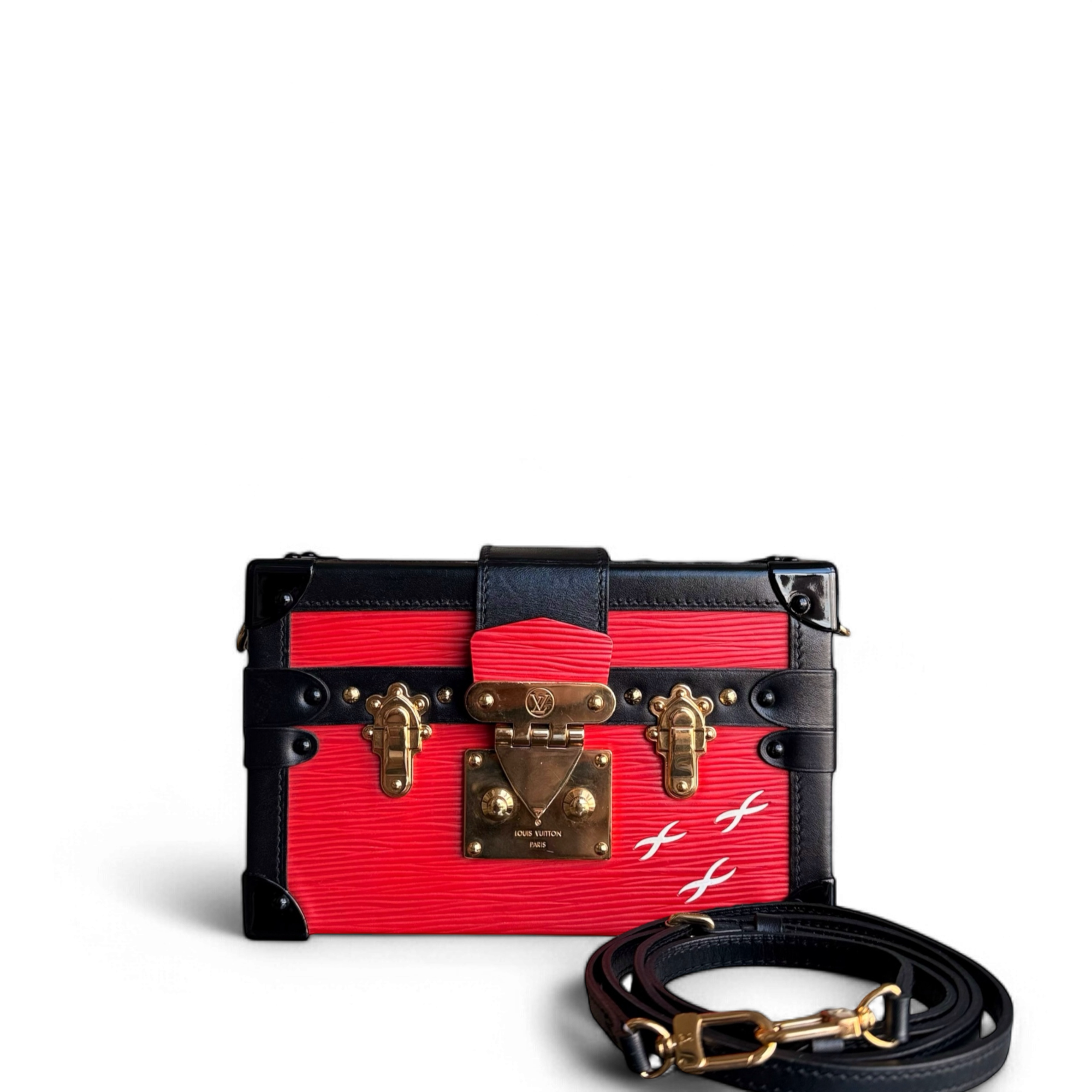 Louis Vuitton Petite Malle - EPI Leather Red Gold Hardware