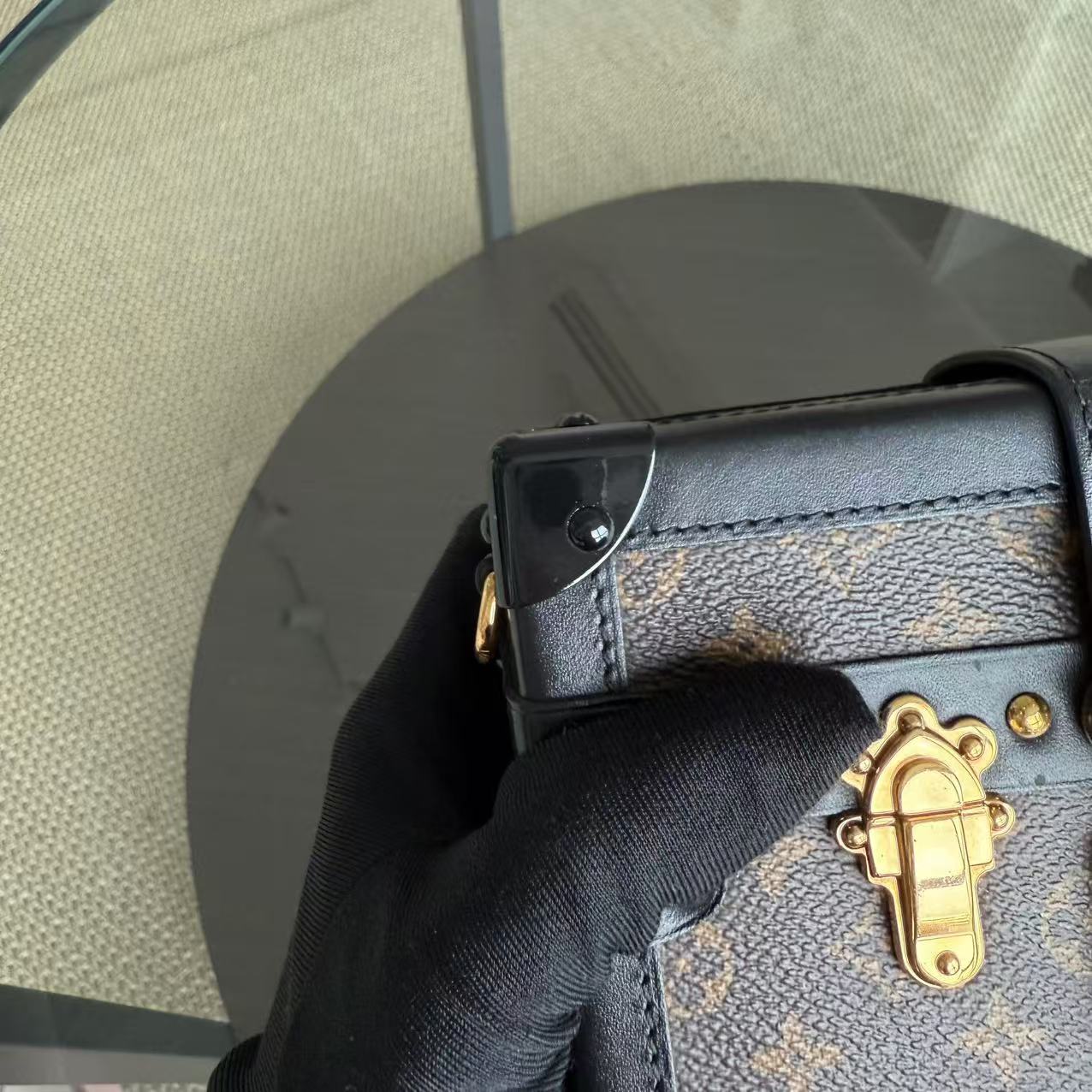 Louis Vuitton Petite Malle Monogram Box Cross Body Bag