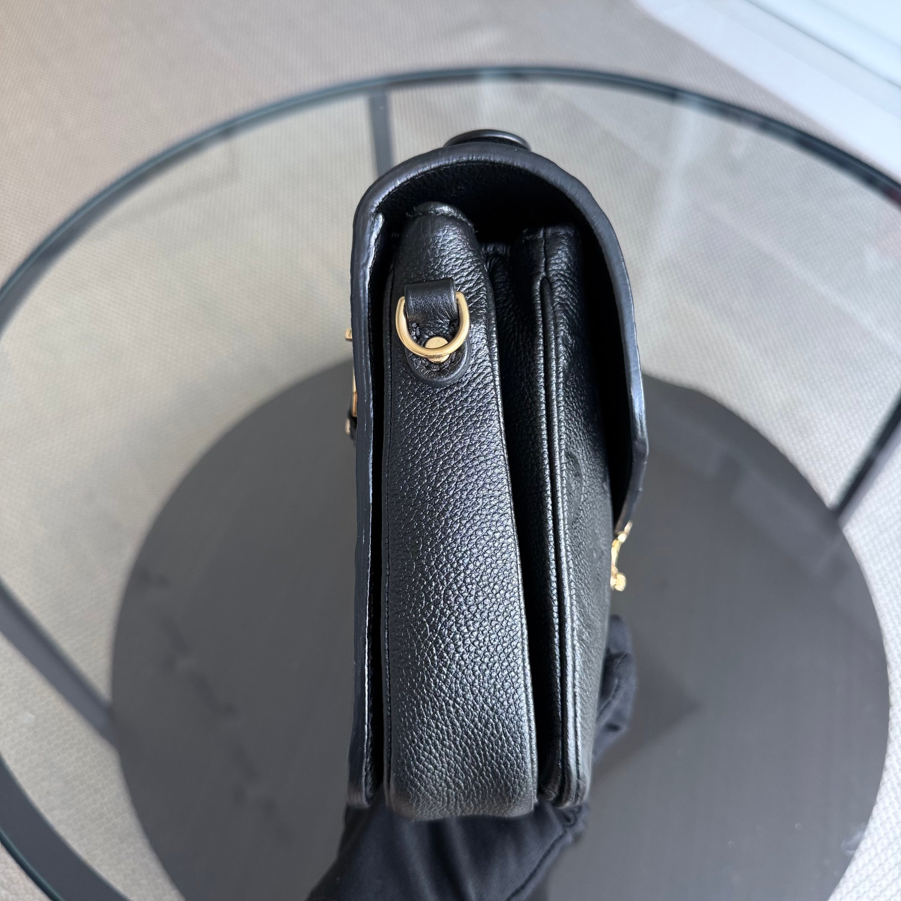 Louis Vuitton Pochette Metis - Monogram Empreinte Leather Black Noir Gold Hardware