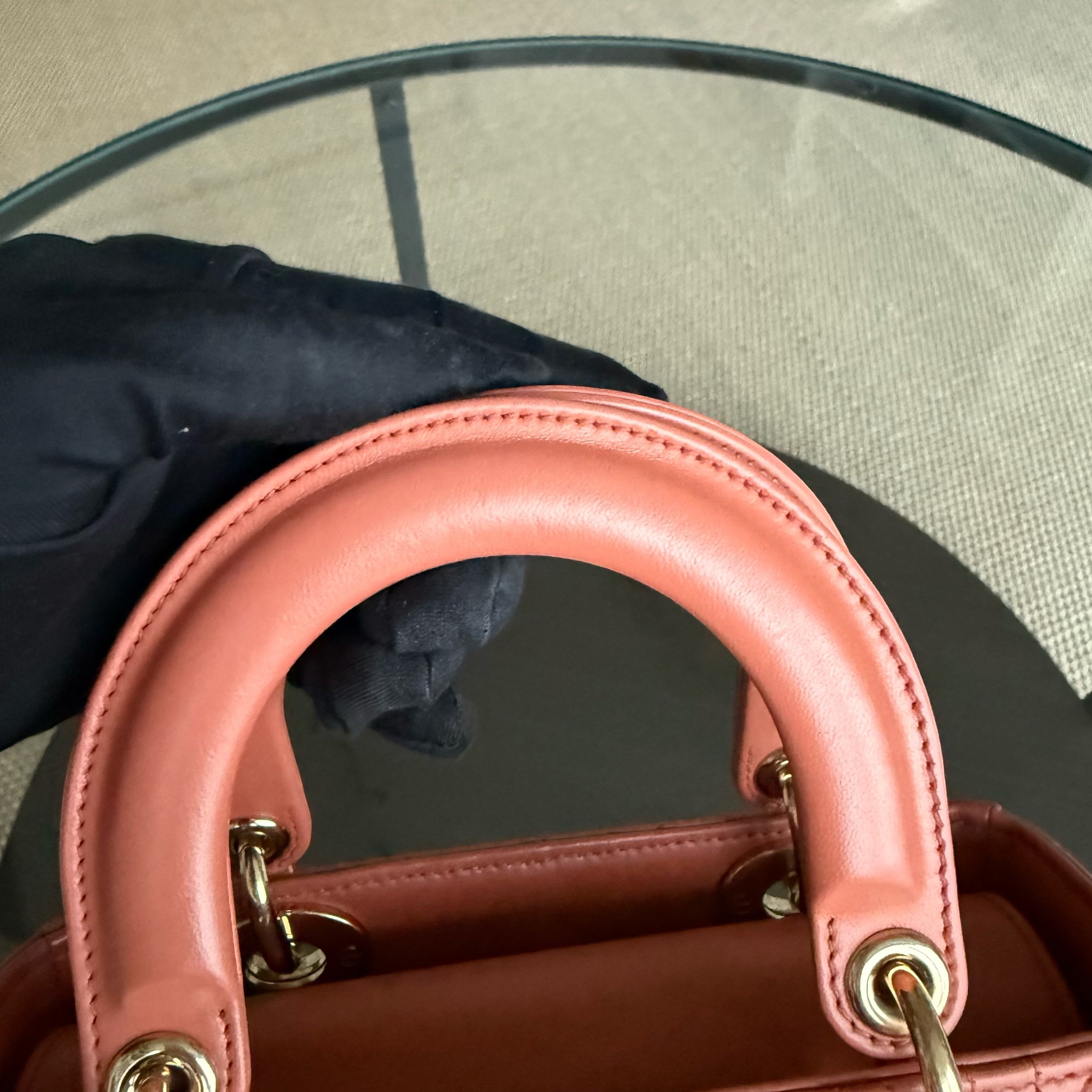 Dior Lady Small ABC Flap - Cannage Lambskin Caramel Gold Hardware MyABC