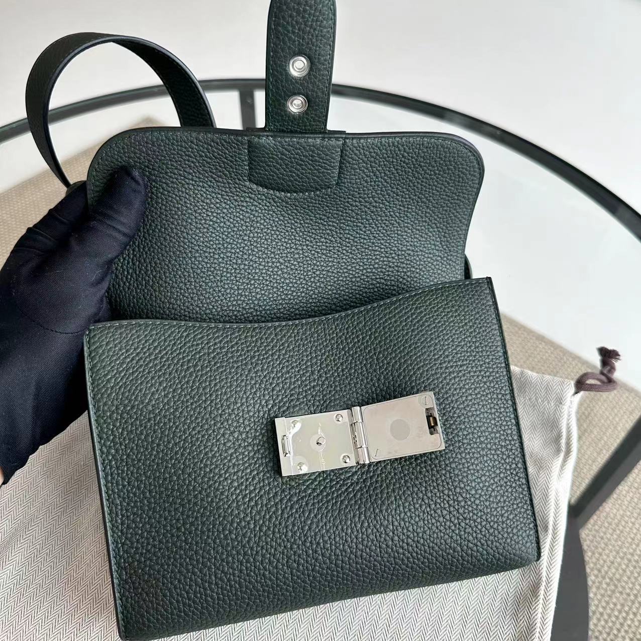 *Brand New Full Set, Receipt* Hermes Sac A Depeches 21 Veau Togo SHW - Luxury Evermore