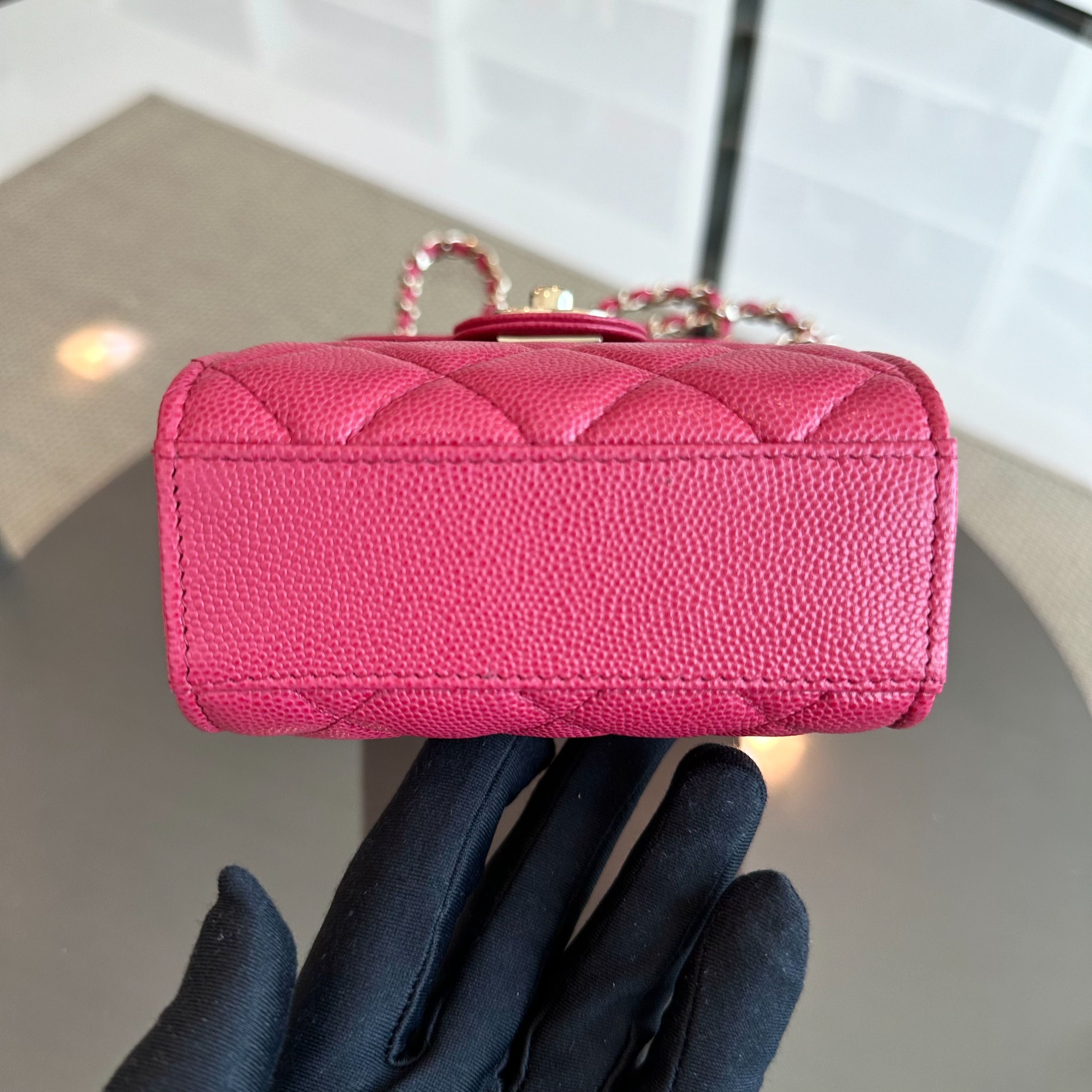 *Brand New, Receipt Full Set* Chanel Caviar Phone Holder Chain Shoulder Bag No 29