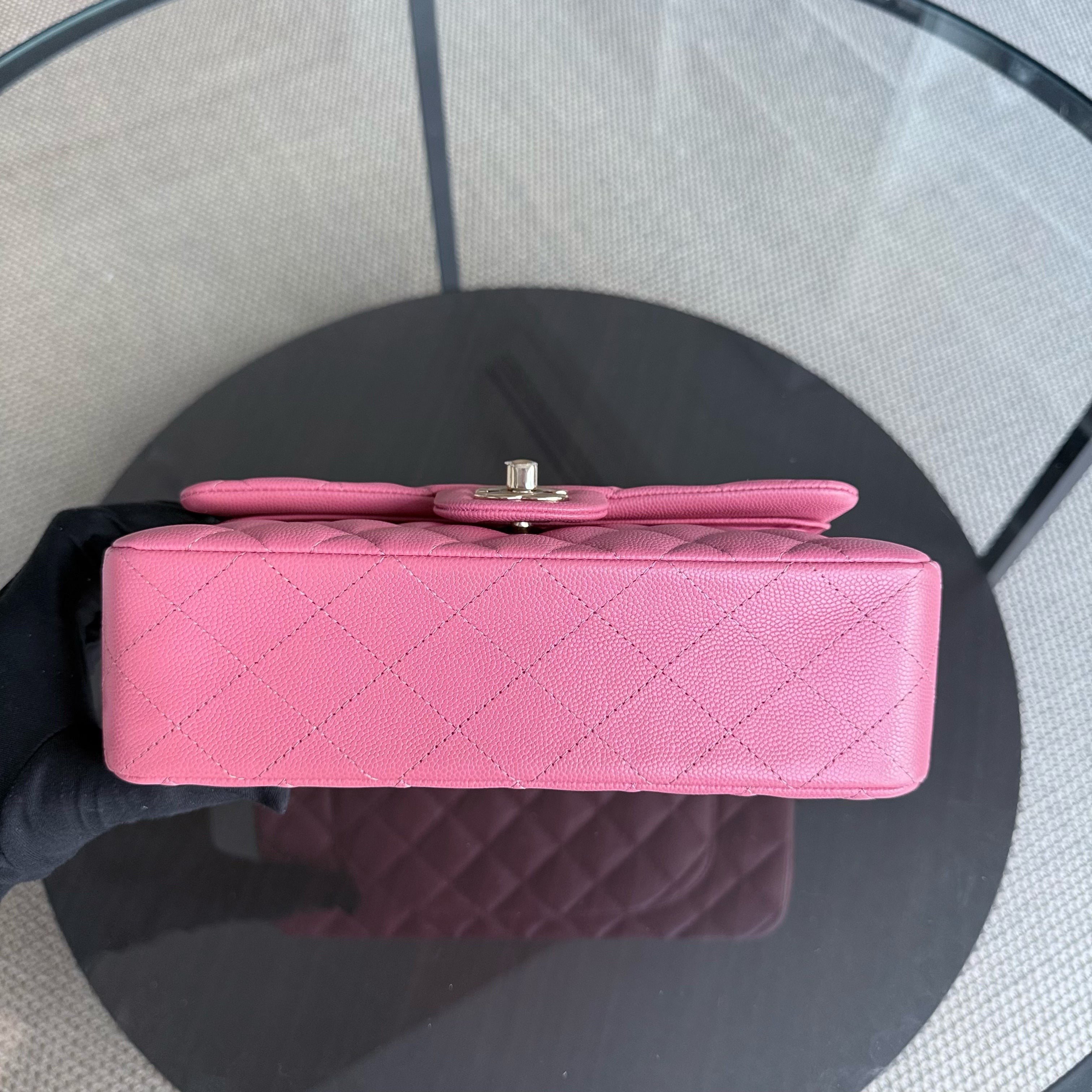 Chanel Classic Flap Small - Caviar 23CM Quilted Pink Gold Hardware Series 28