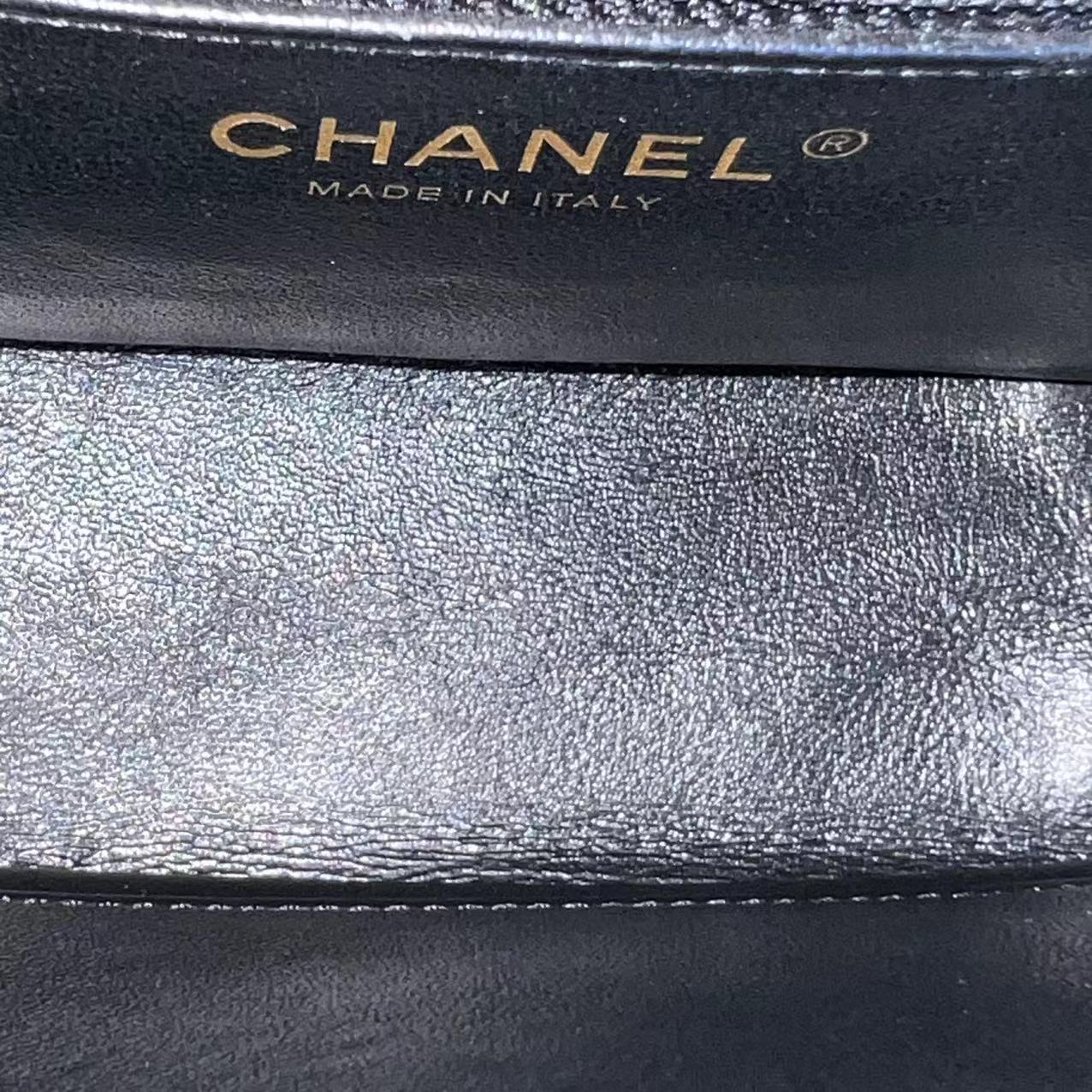 Chanel Caviar Medium Business Affinity 23CM Quilted Calfskin Black GHW No 25 - Luxury Evermore