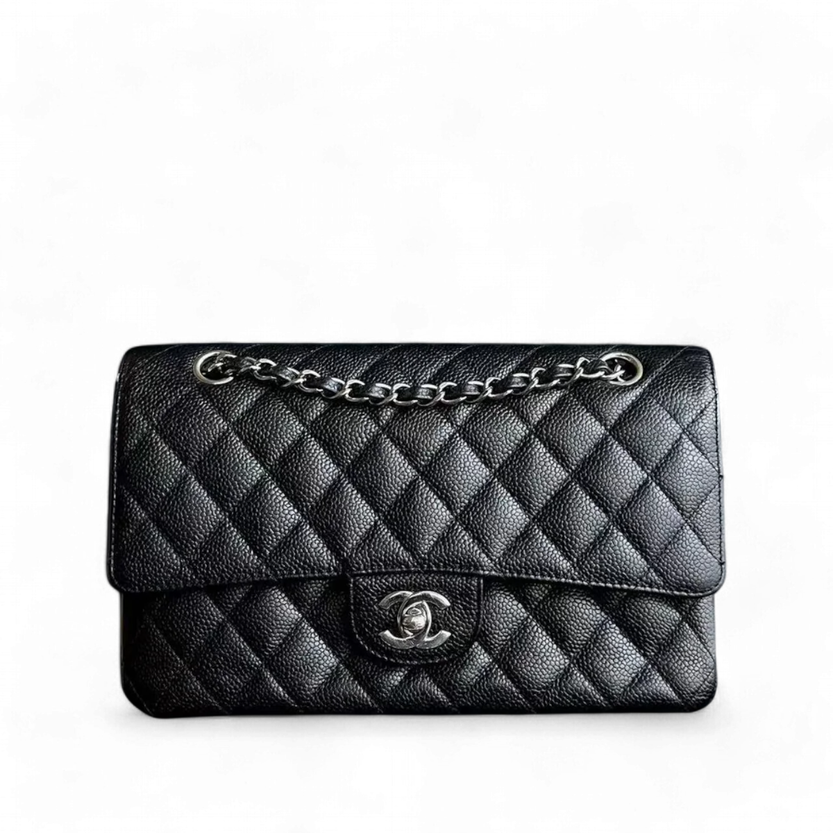 Chanel Classic Flap Medium - 25CM Caviar Quilted Calfskin Black SHW No 14