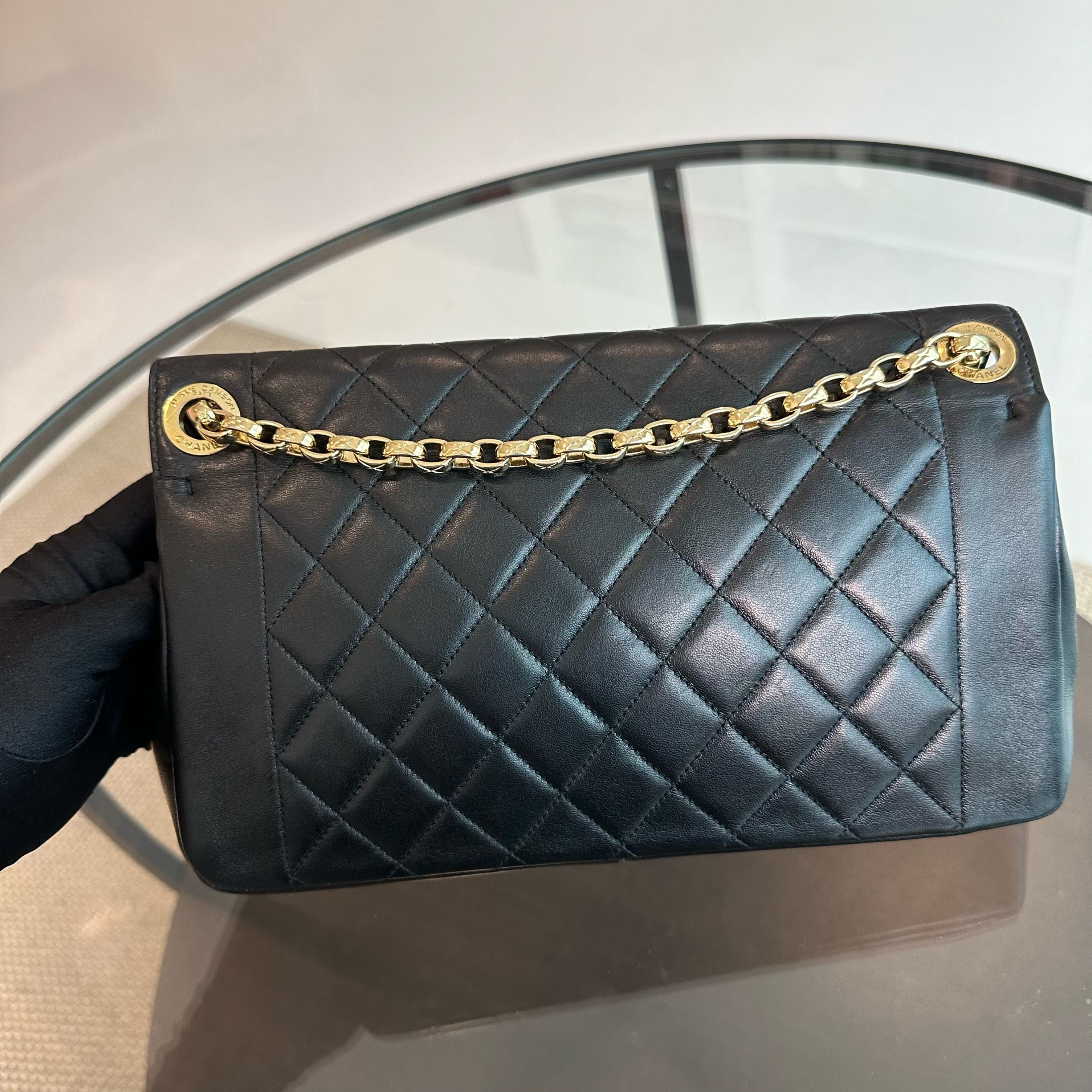 Chanel Chic With Me Flap Lambskin Quilted Black GHW No 20 - Luxury Evermore