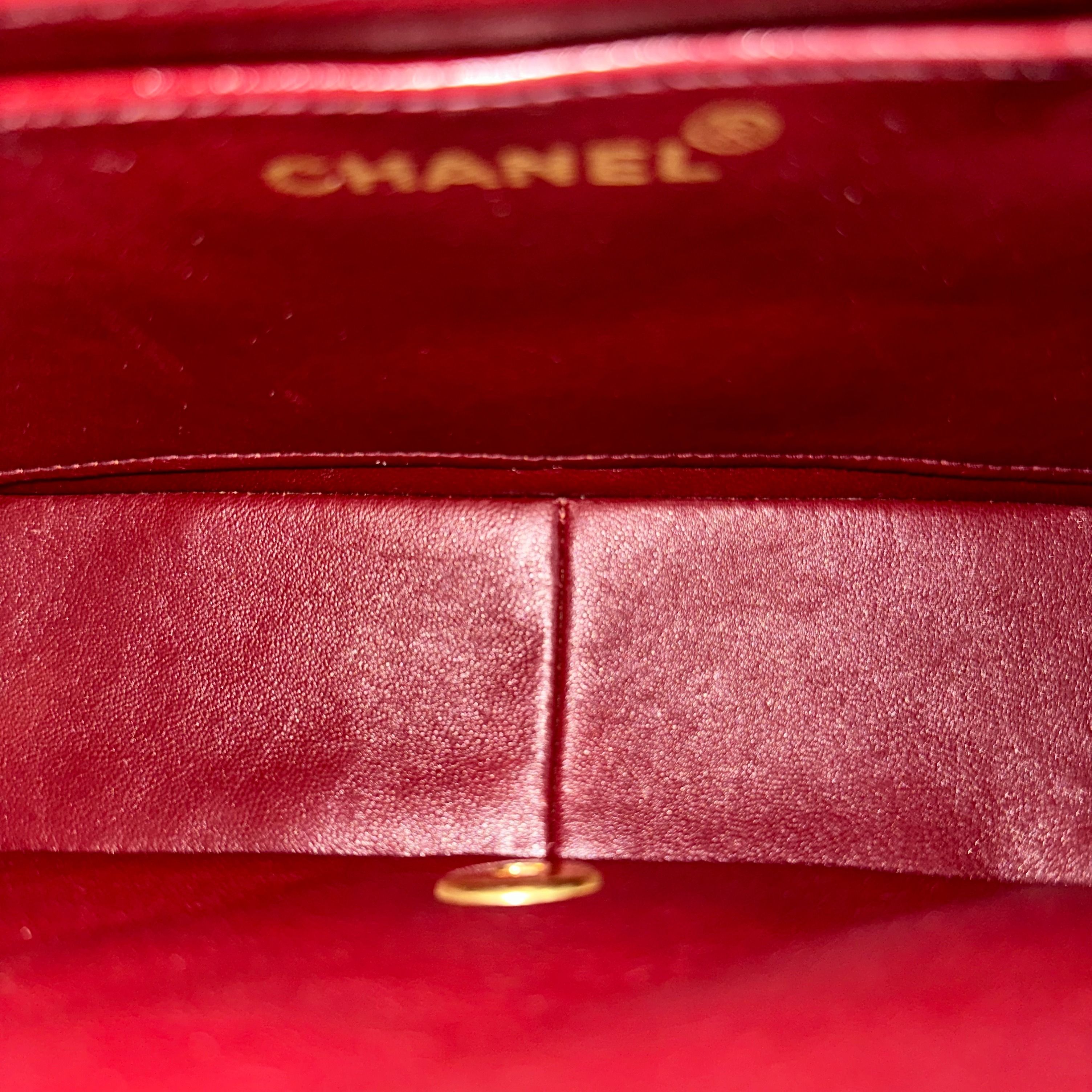 Chanel Diana Medium Vintage 24K Gold Quilted Lambskin Flap Black GHW No 2 - Luxury Evermore