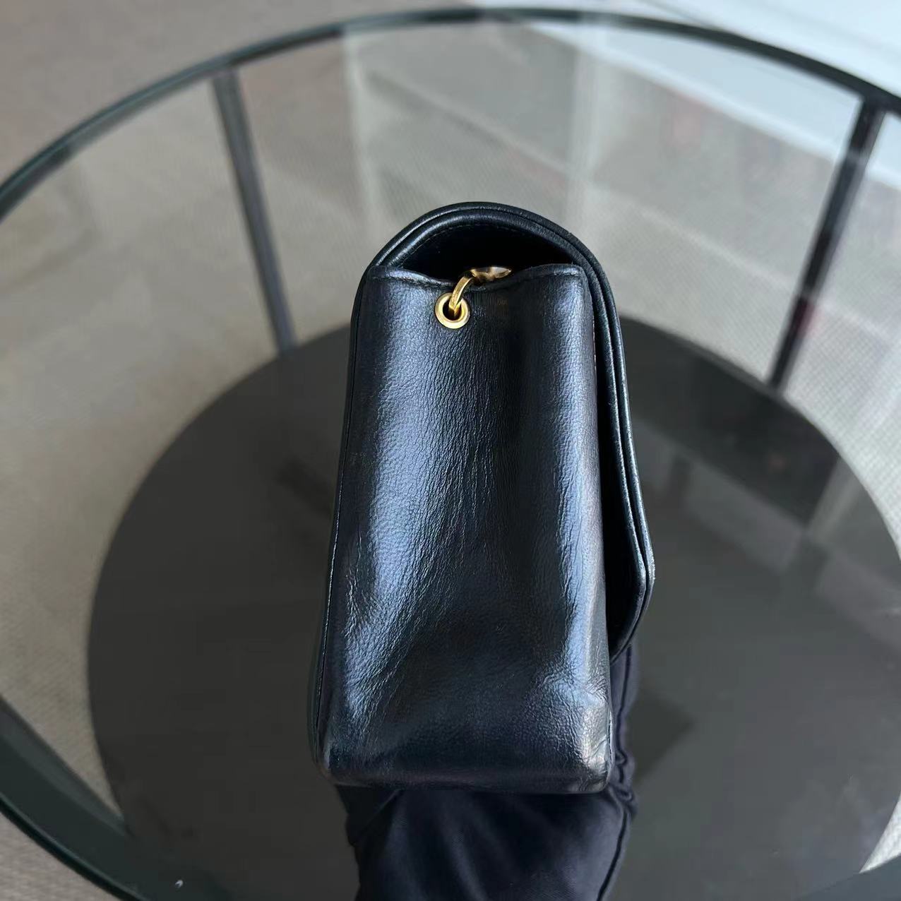 Chanel Diana Small 23CM Vintage Quilted Lambskin Black Golden Hardware Series 2 - Luxury Evermore