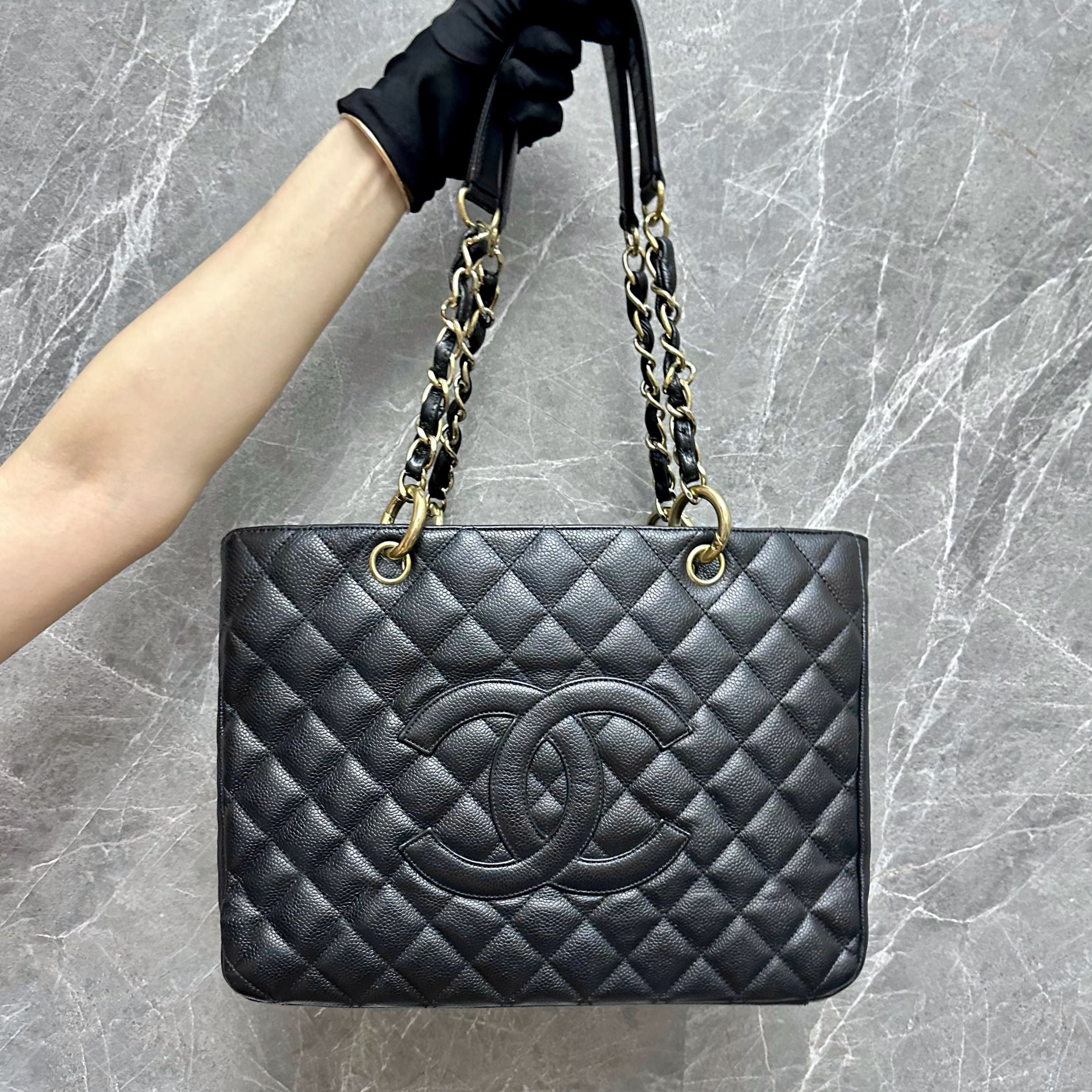 Chanel GST Caviar GHW Grad Shopping Tote No 11 - Luxury Evermore