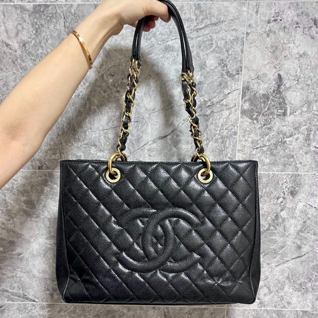 Chanel GST Caviar GHW Grand Shopping Tote No 18 - Luxury Evermore