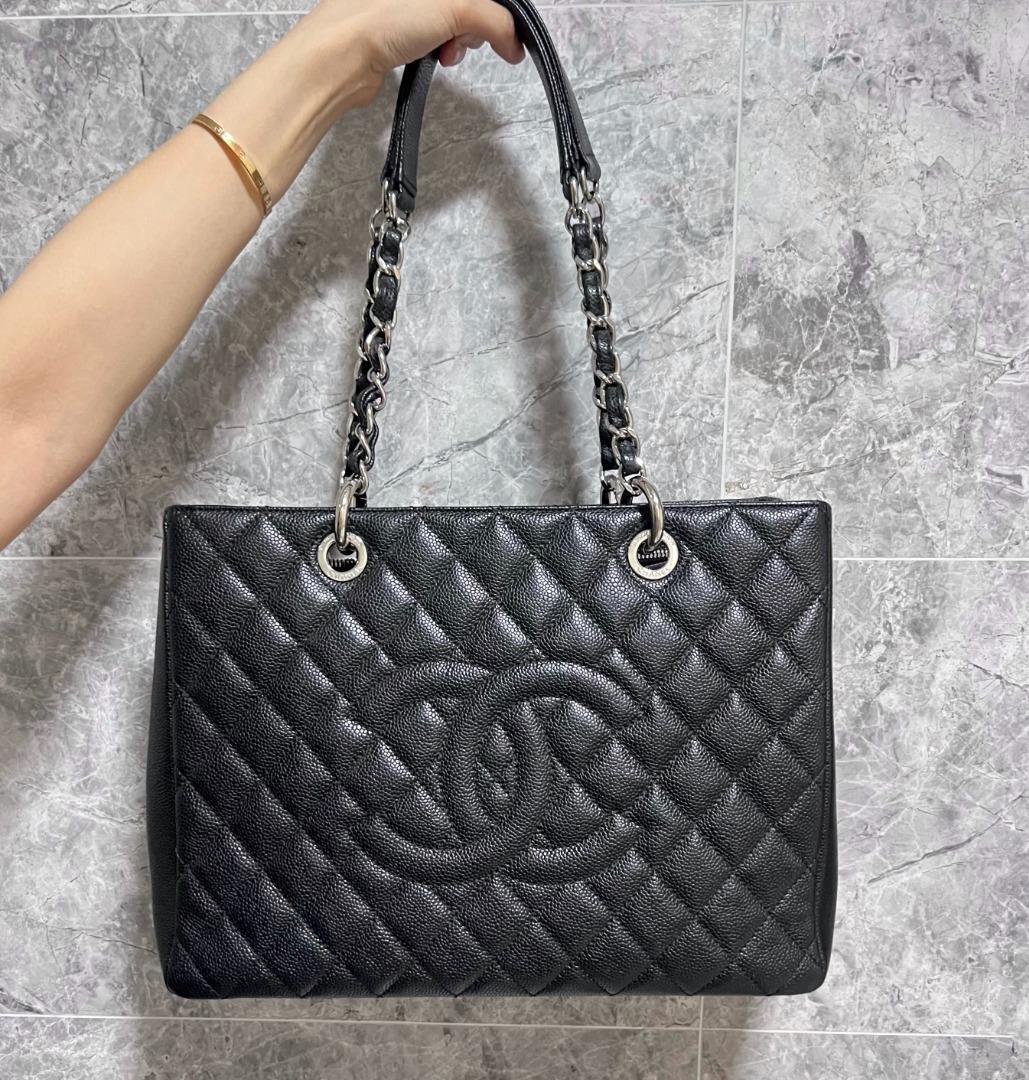 Chanel GST Caviar SHW Grand Shopping Tote No 19 - Luxury Evermore