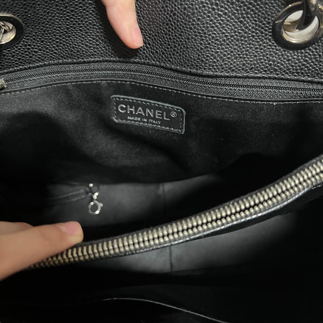 Chanel GST Caviar SHW Grand Shopping Tote No 19 - Luxury Evermore