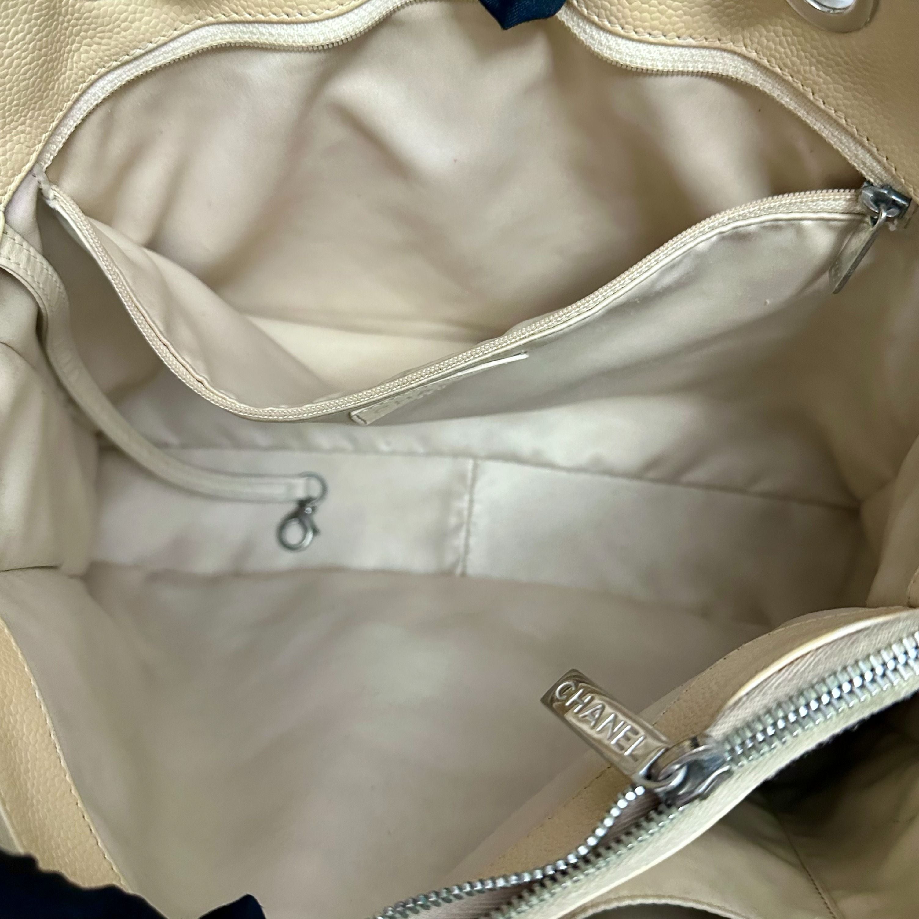 Chanel GST Grand Shopping Tote Beige SHW No 15 - Luxury Evermore