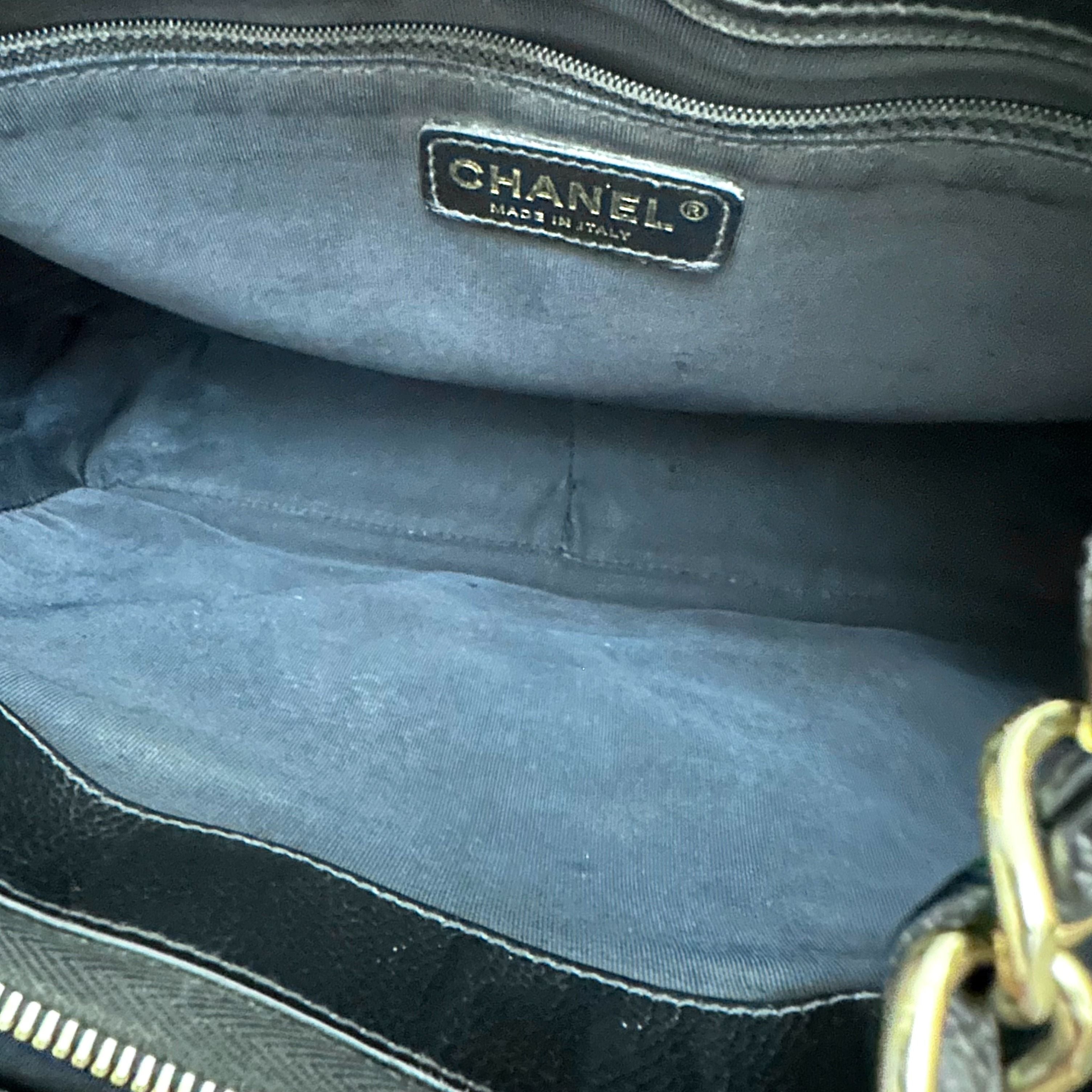 Chanel GST Grand Shopping Tote Caviar Black GHW No 12 - Luxury Evermore