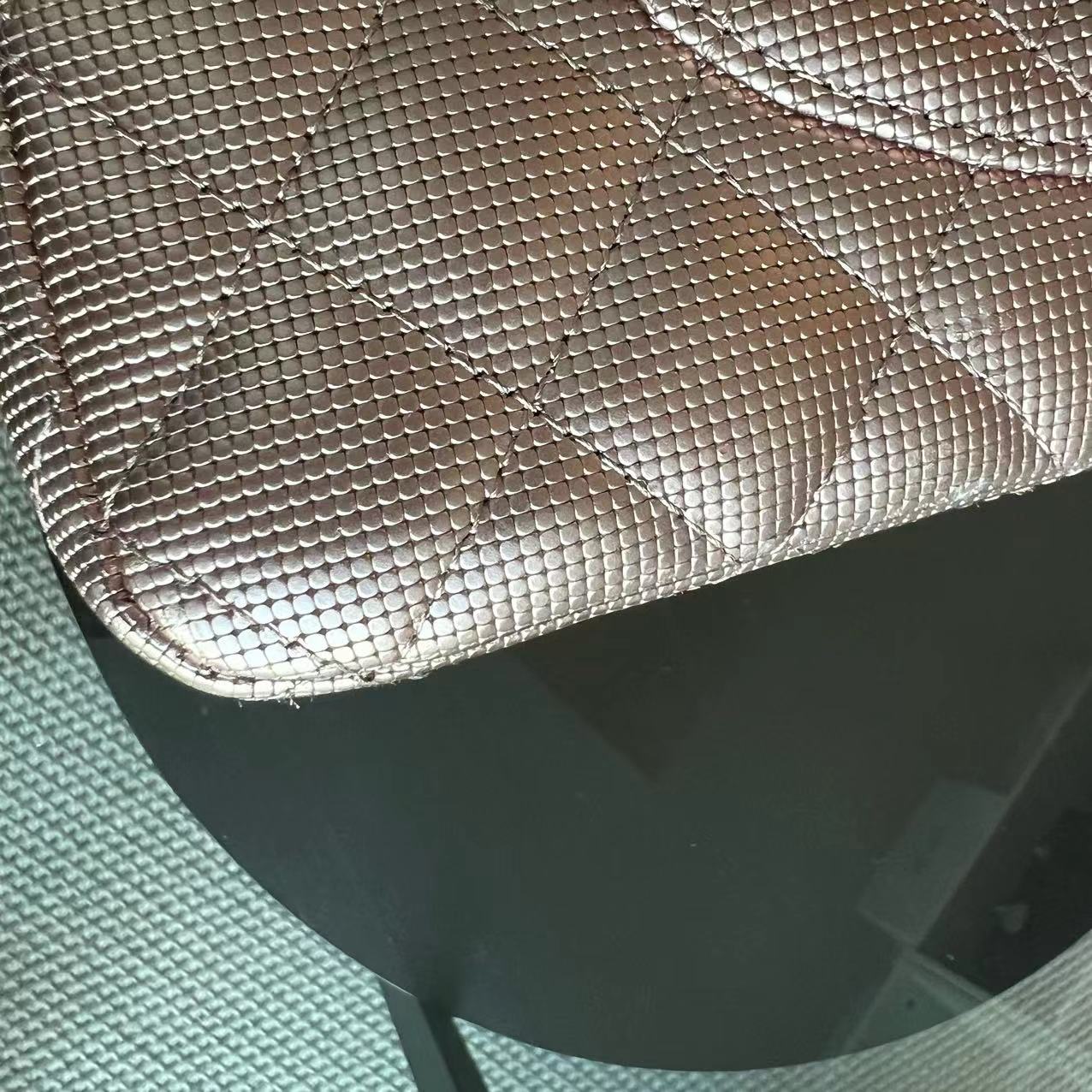 Chanel Medium Calfskin Classic Flap Double Flap Metallic Pixelated Pixel Limited Edition Pink Silver Hardware No 21 - Luxury Evermore