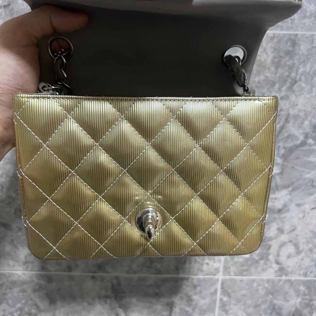 Chanel Mini Square Gold Classic Flap 17CM No 16 - Luxury Evermore