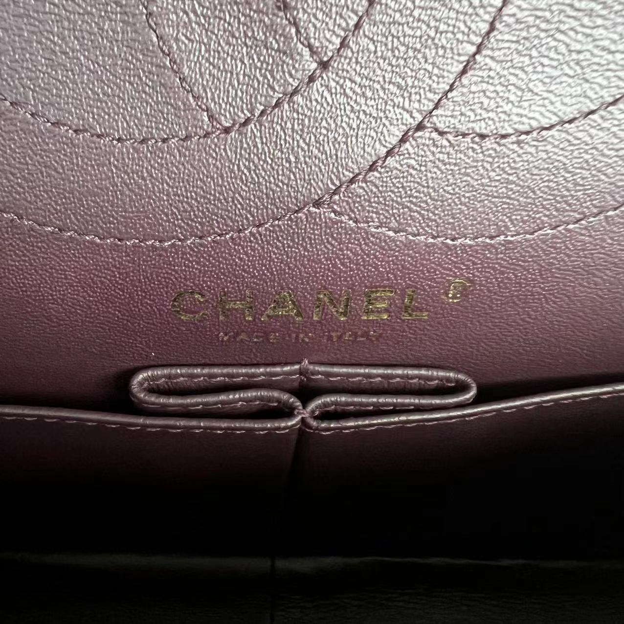 Chanel Reissue 2.55 226 28CM Medium Chevron Calfskin Burgundy GHW No 23 - Luxury Evermore