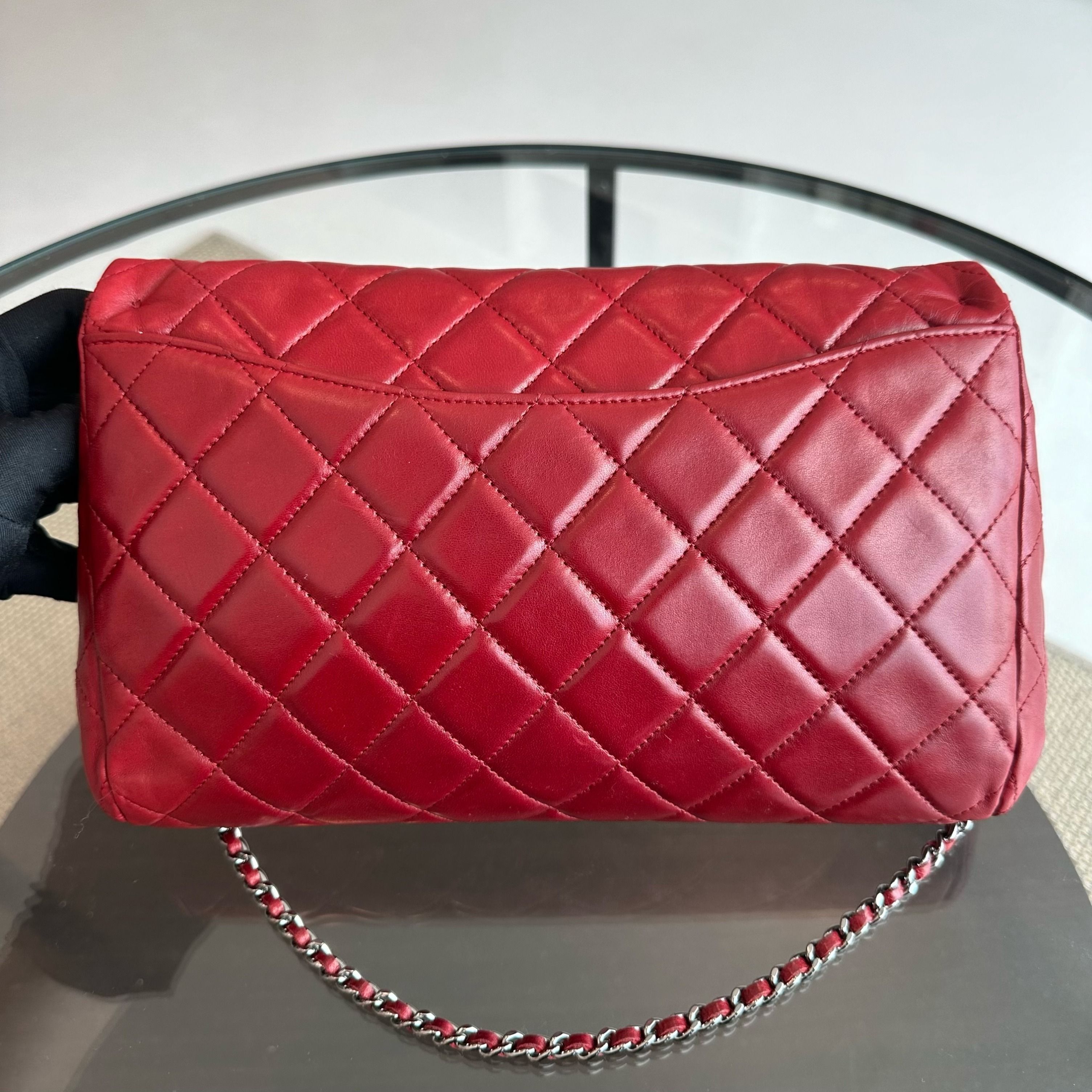 Chanel Timeless Classic Flap Lambskin Clutch Quilted Shoulder Bag No 15 - Luxury Evermore