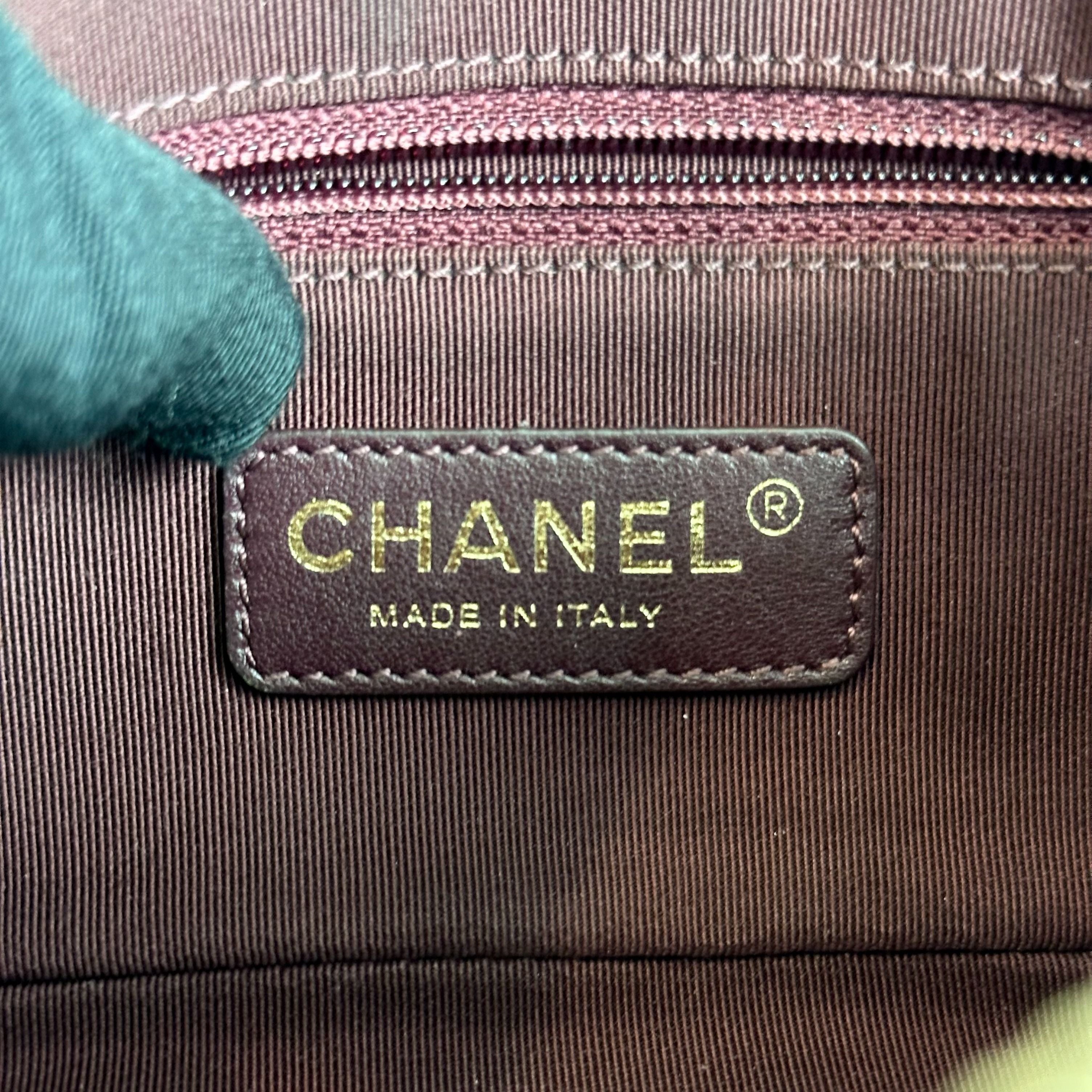 Chanel Camera Chevron Calfskin Small Black Shoulder Bag No 21