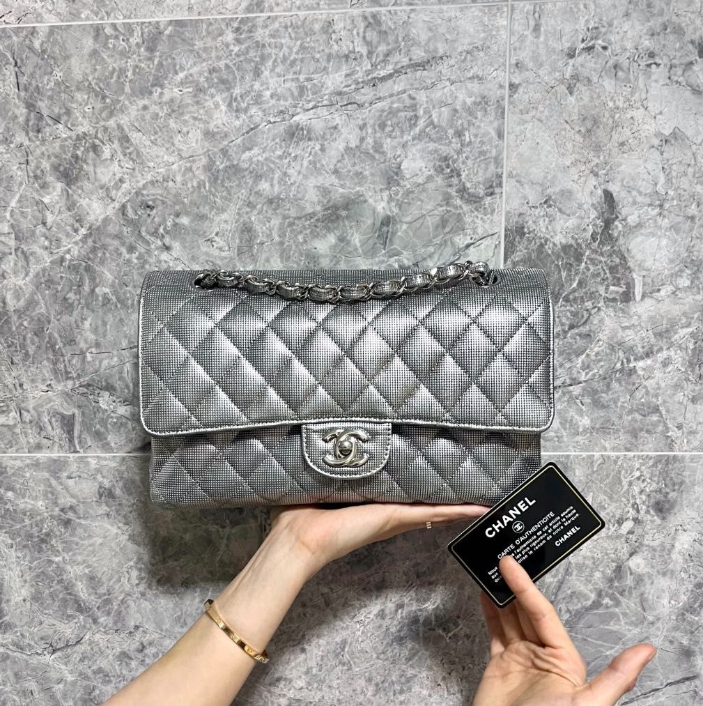 [Clearance] Chanel Medium Classic Flap Metallic Limited Edition No 21 - Luxury Evermore