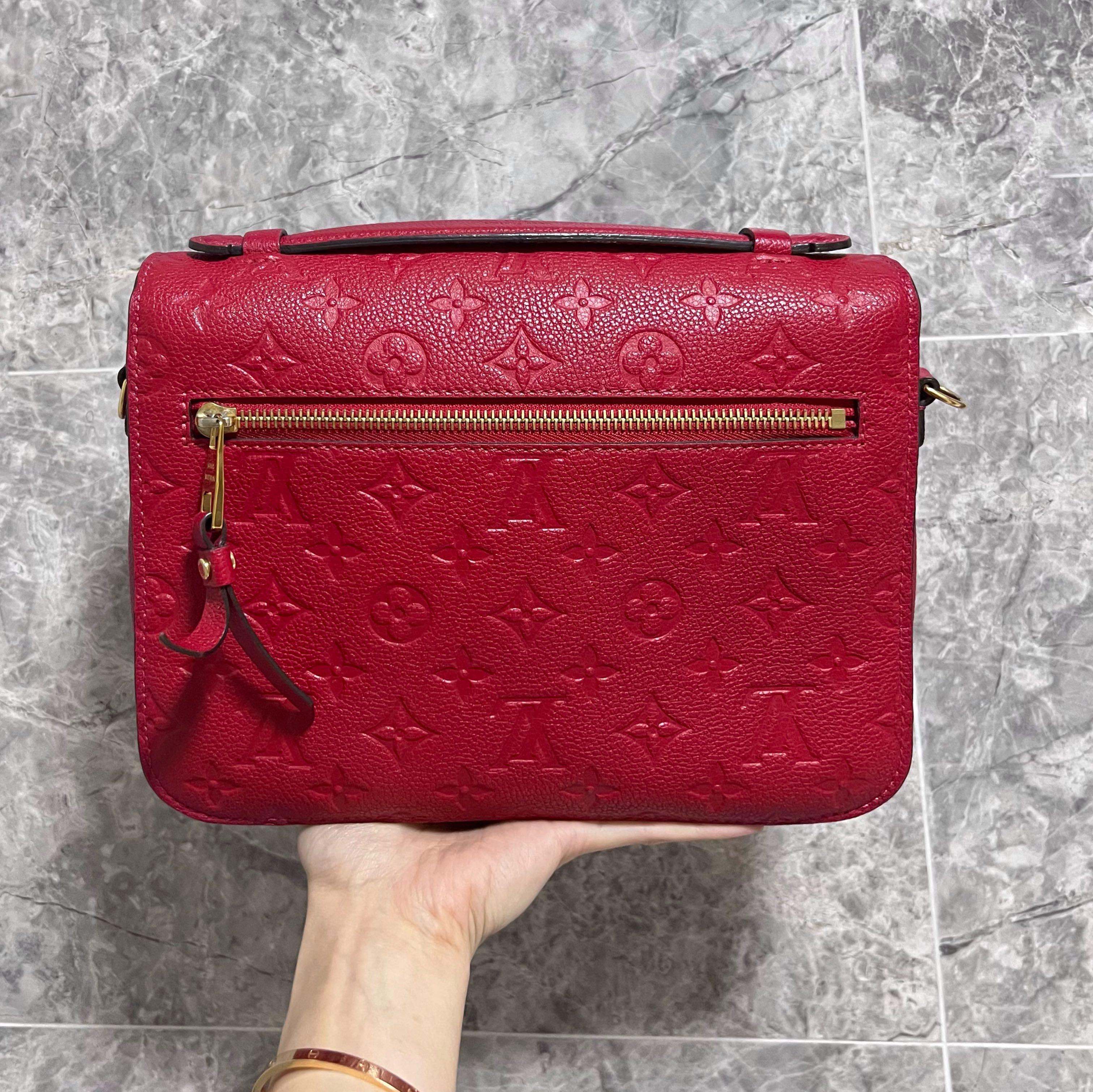 [Clearance] LV Pochette Metis Red monogram Calfskin - Luxury Evermore