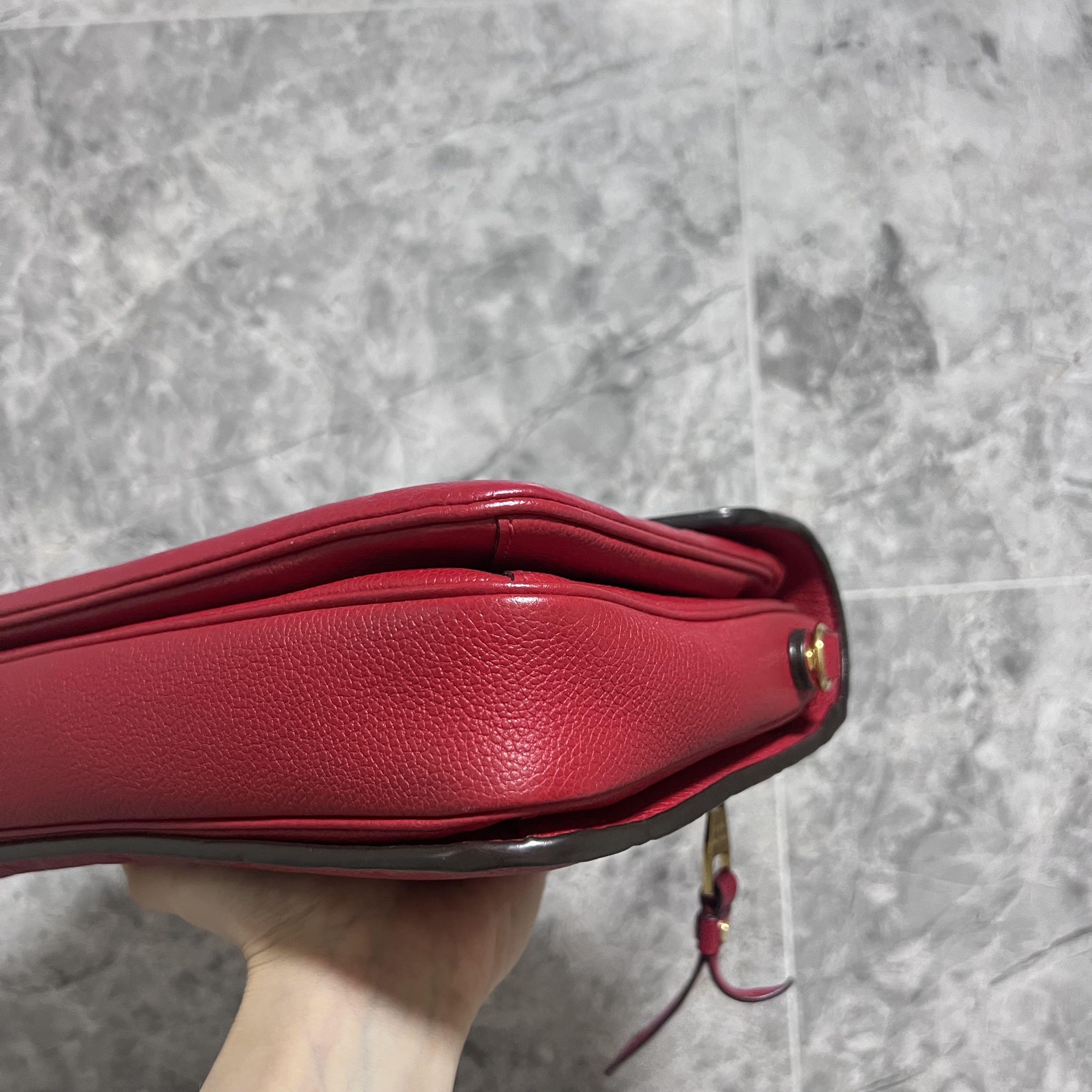 [Clearance] LV Pochette Metis Red monogram Calfskin - Luxury Evermore