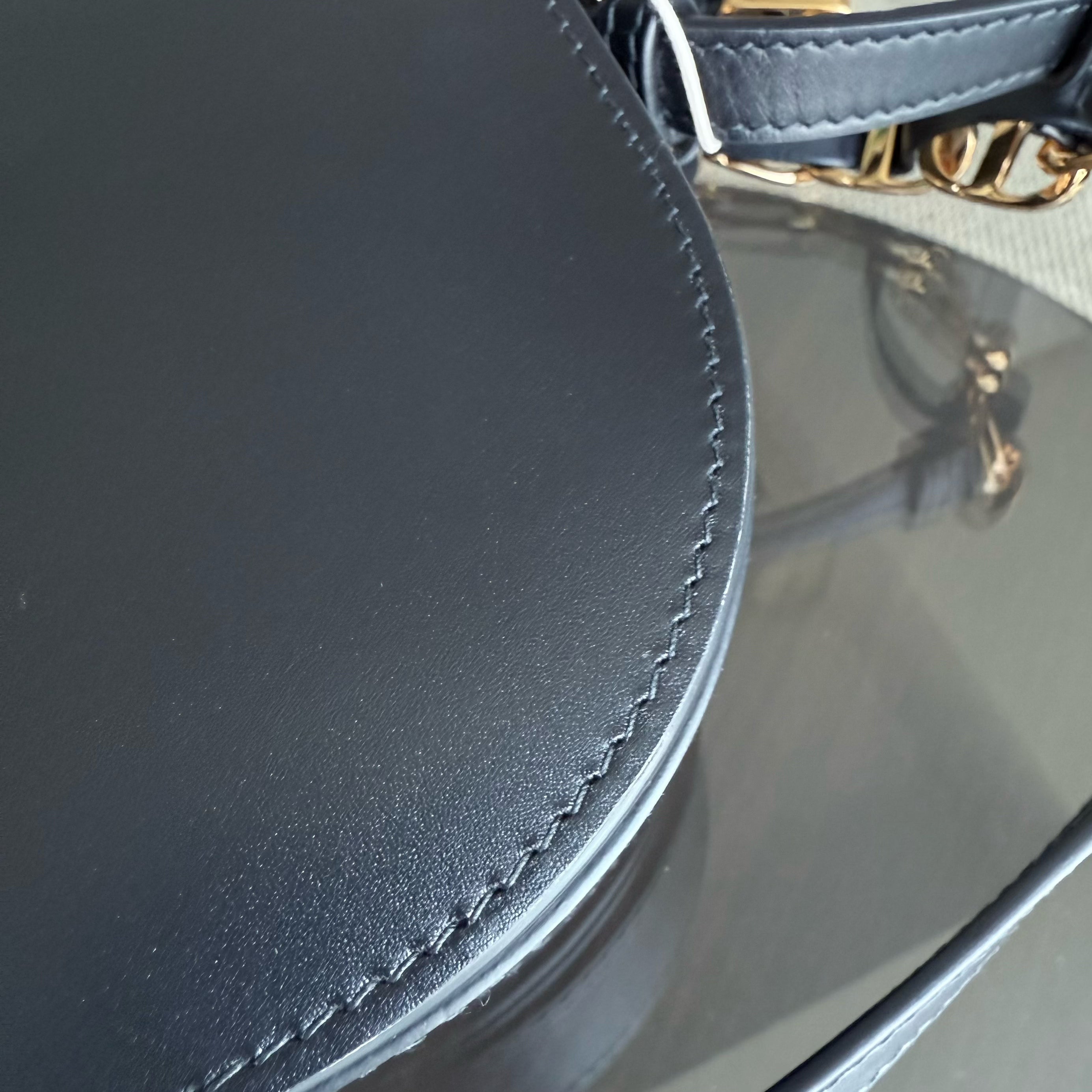 Dior CD Signature Bag - Black Calfskin Gold Hardware