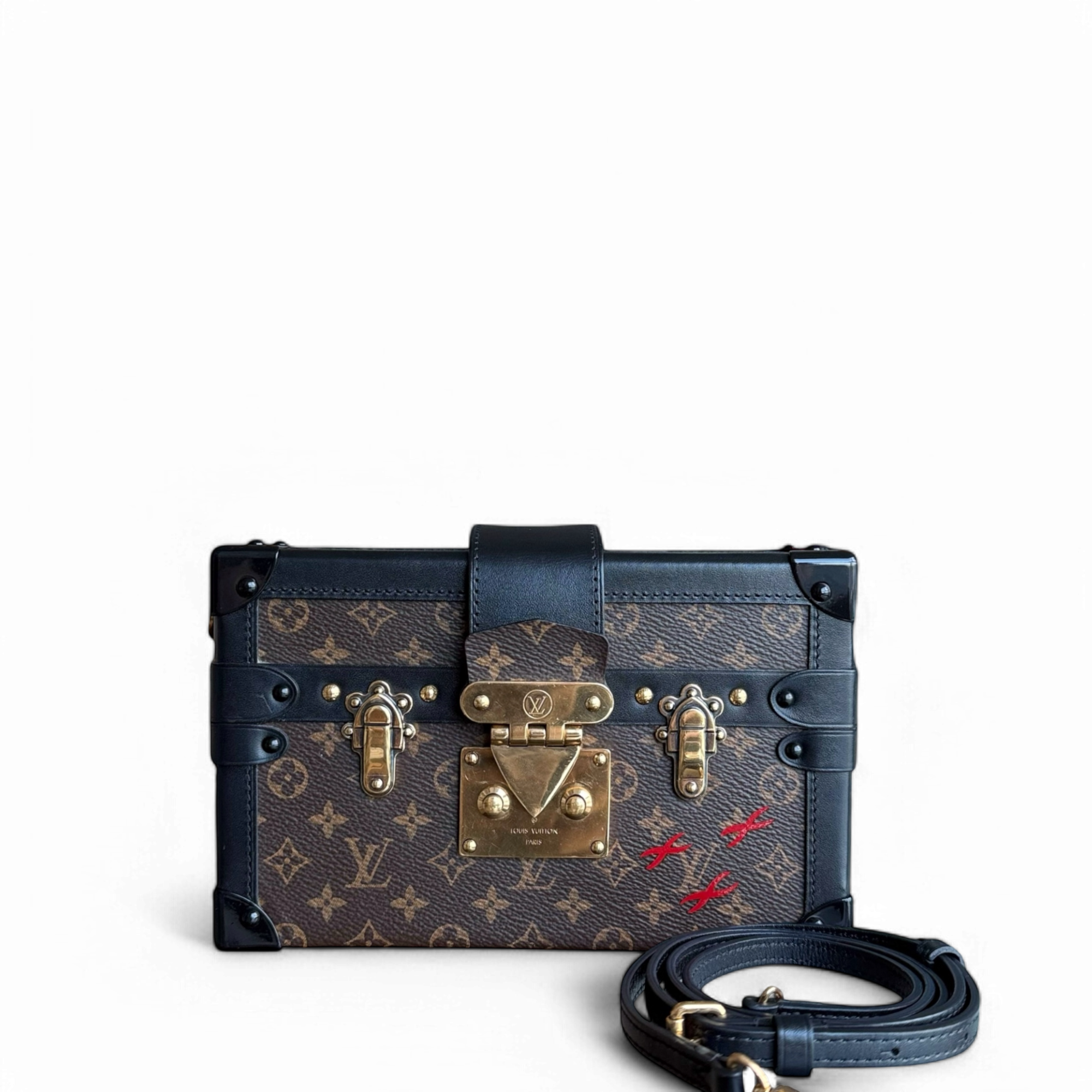 Louis Vuitton Petite Malle - Monogram Canvas New Version Crossbody Box Bag