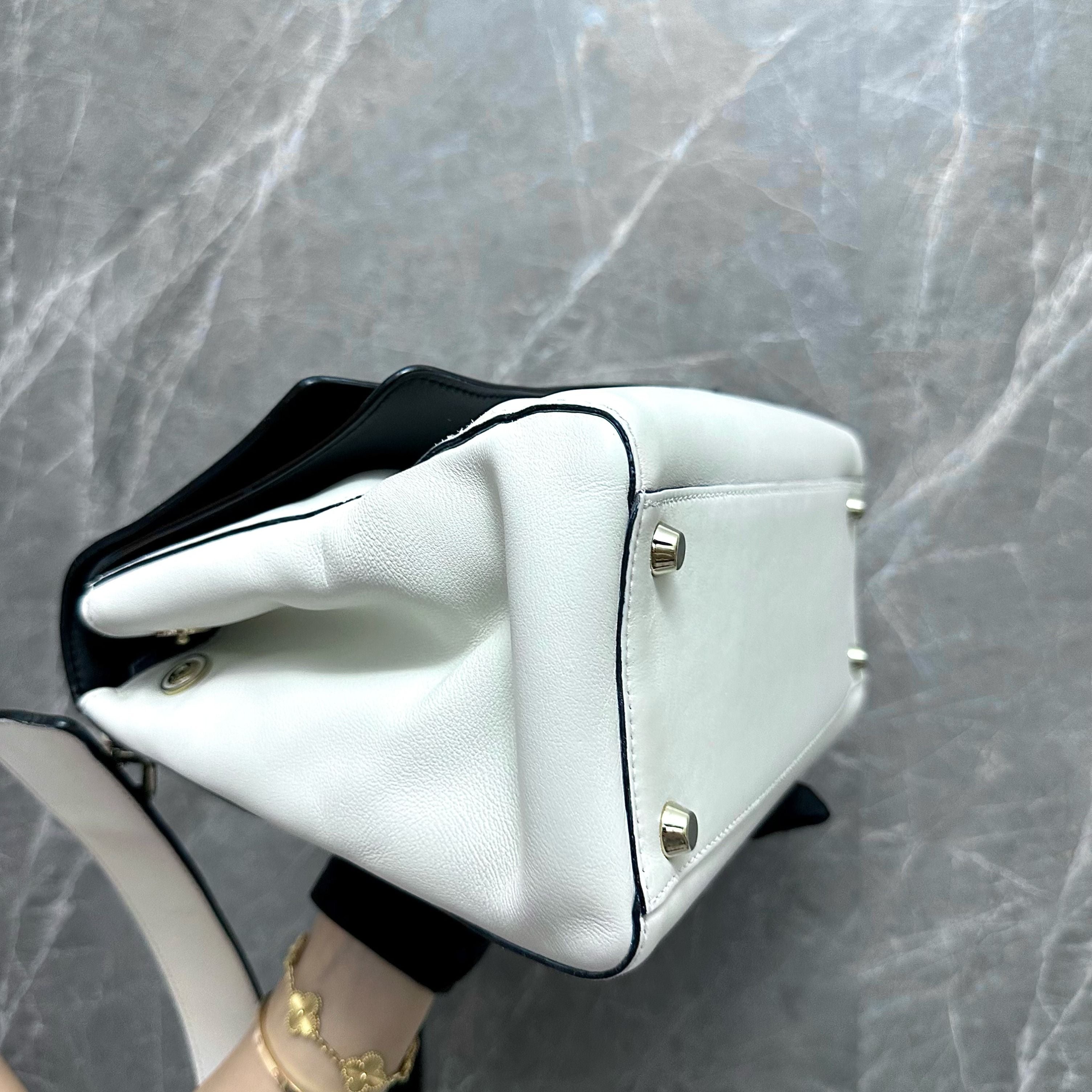 Dior Be Double Flap White Shoulder Bag - Luxury Evermore