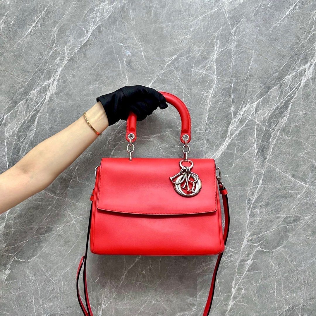 Dior Be Mini Red Calfskin SHW - Luxury Evermore