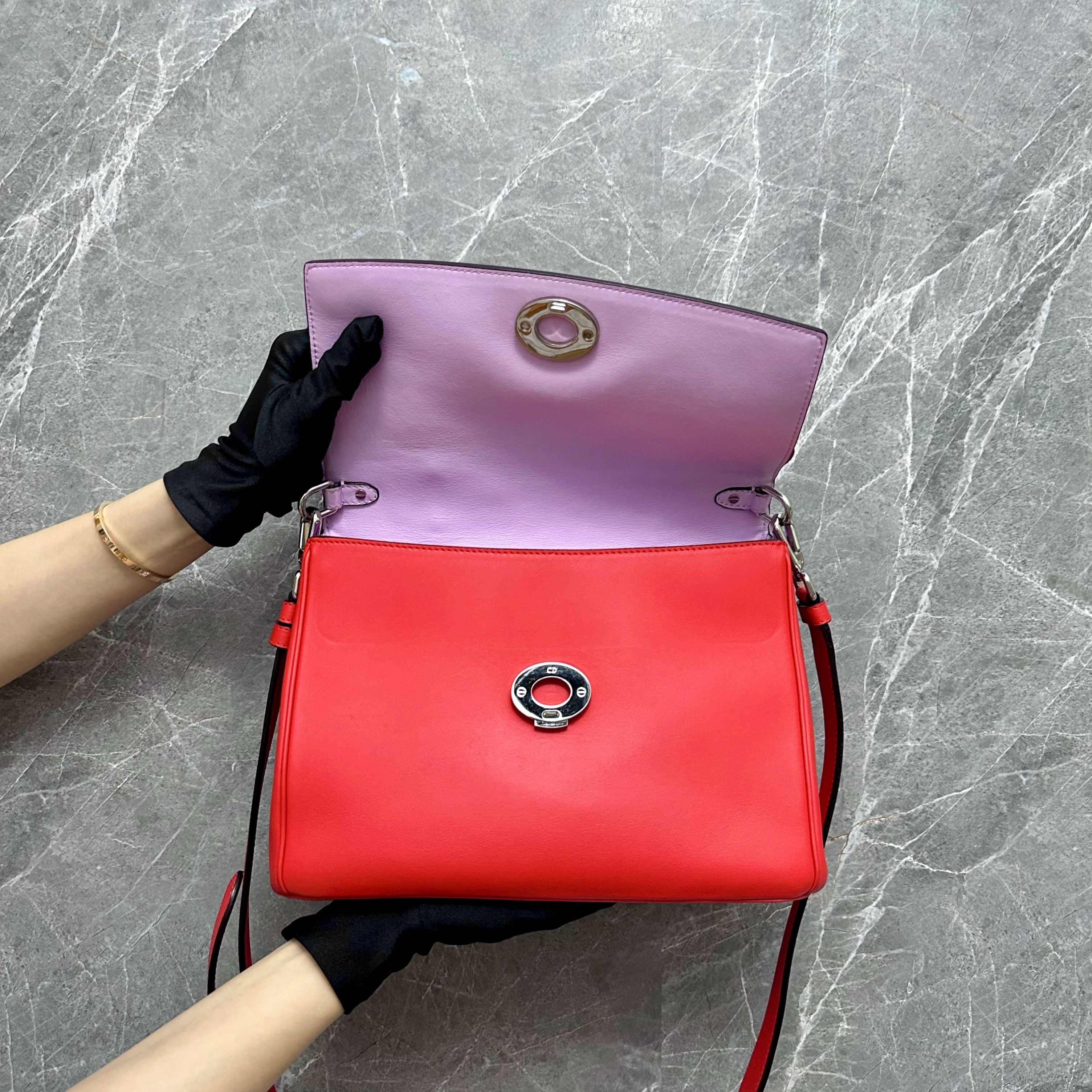 Dior Be Mini Red Calfskin SHW - Luxury Evermore