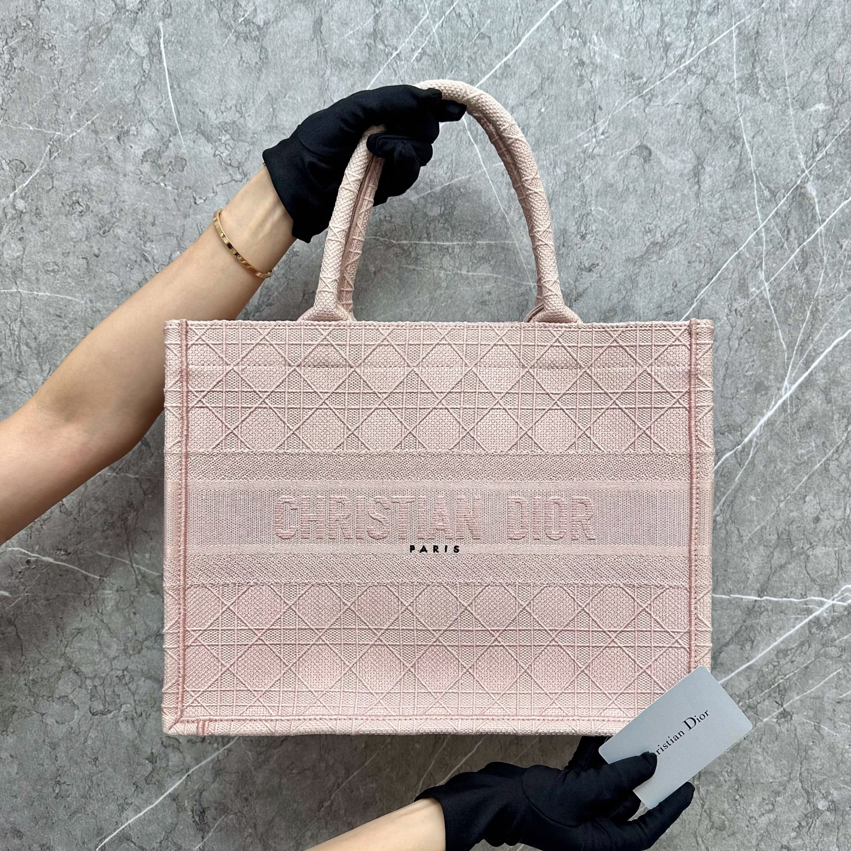 Dior Book Tote Medium Light Pink - Luxury Evermore