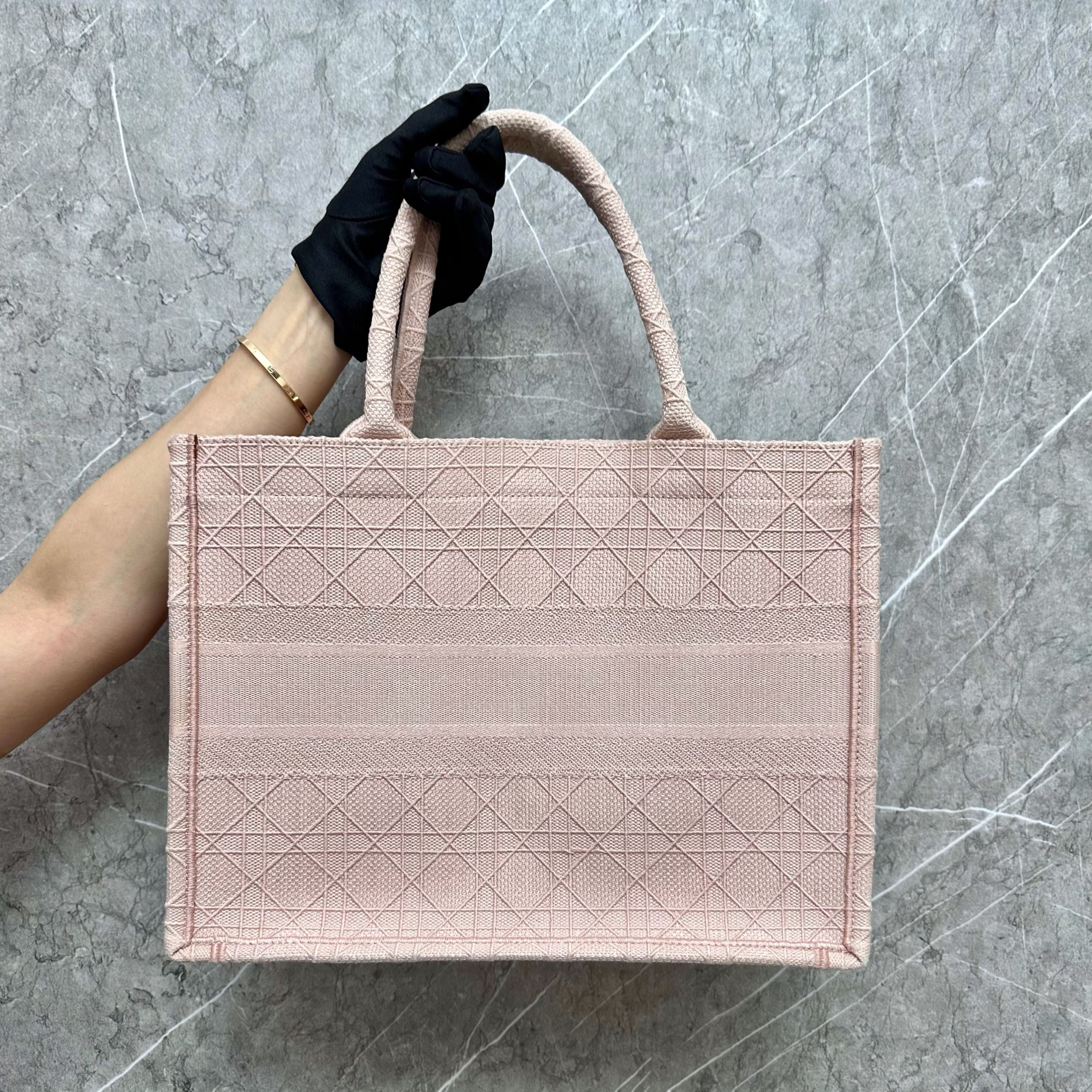 Dior Book Tote Medium Light Pink - Luxury Evermore