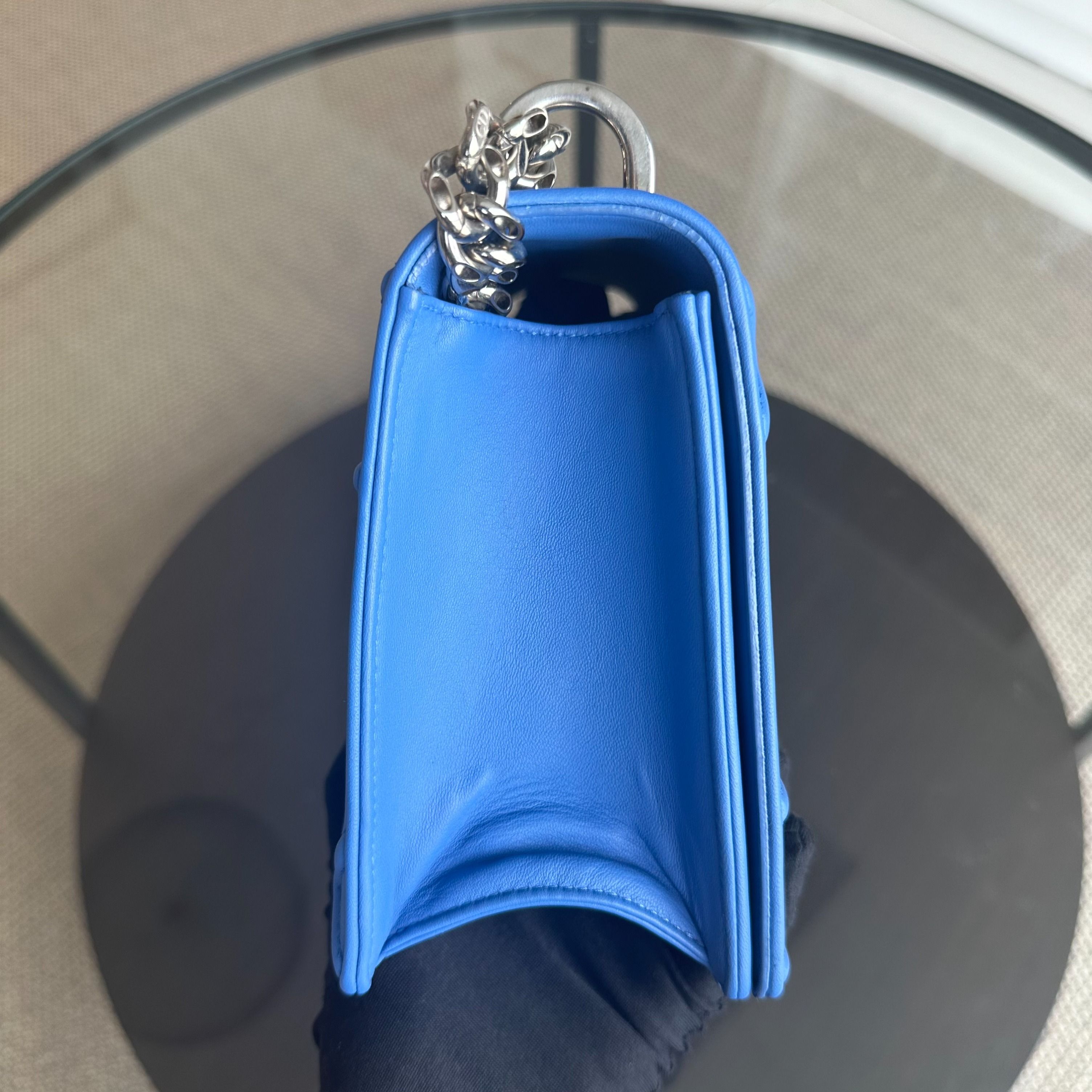 Dior Diorama Ama Medium Smooth Calfskin Blue SHW - Luxury Evermore