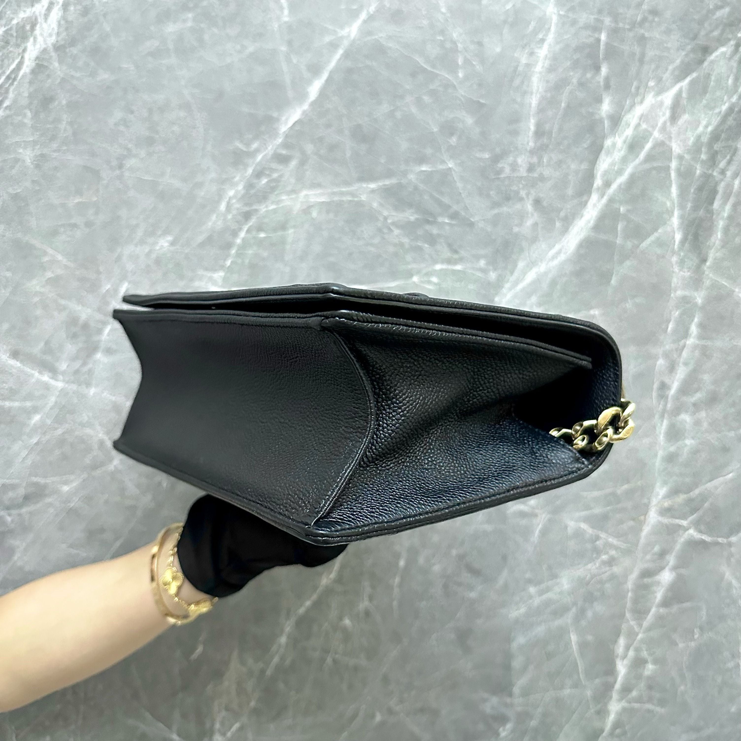 Dior Diorama Medium Ama Calfskin Black GHW - Luxury Evermore