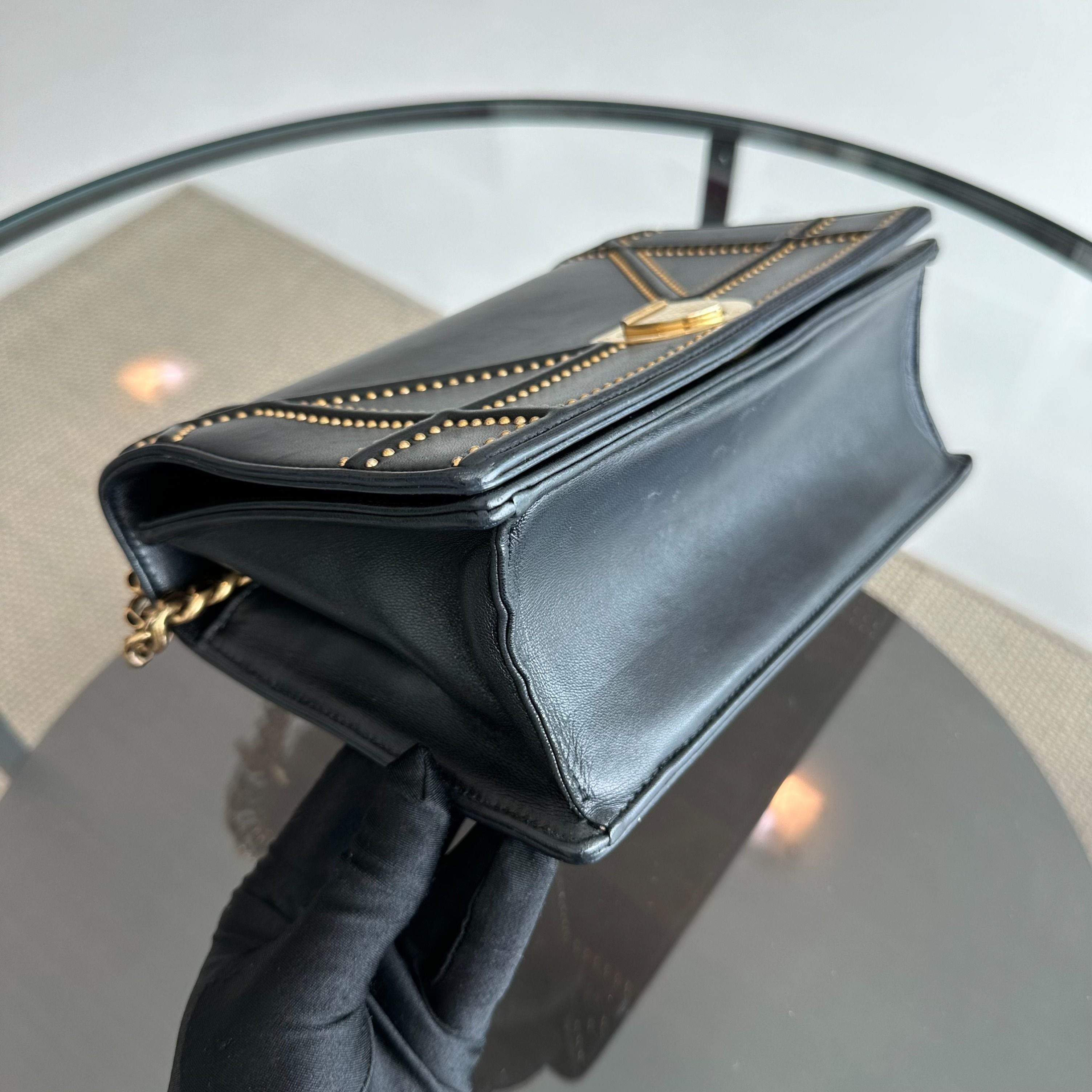 Dior Diorama Medium Calfskin Ama Black GHW - Luxury Evermore