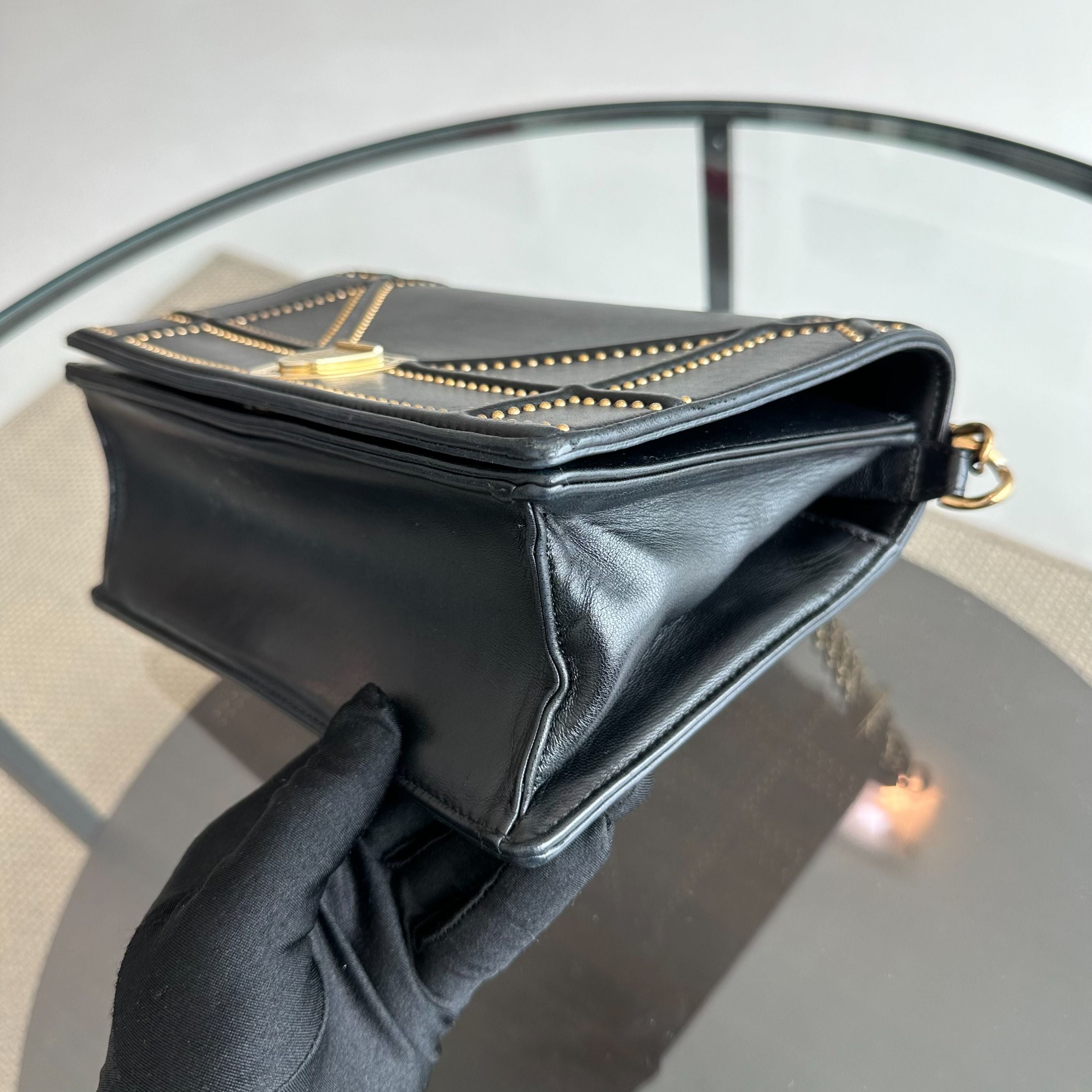 Dior Diorama Medium Calfskin Ama Black GHW - Luxury Evermore