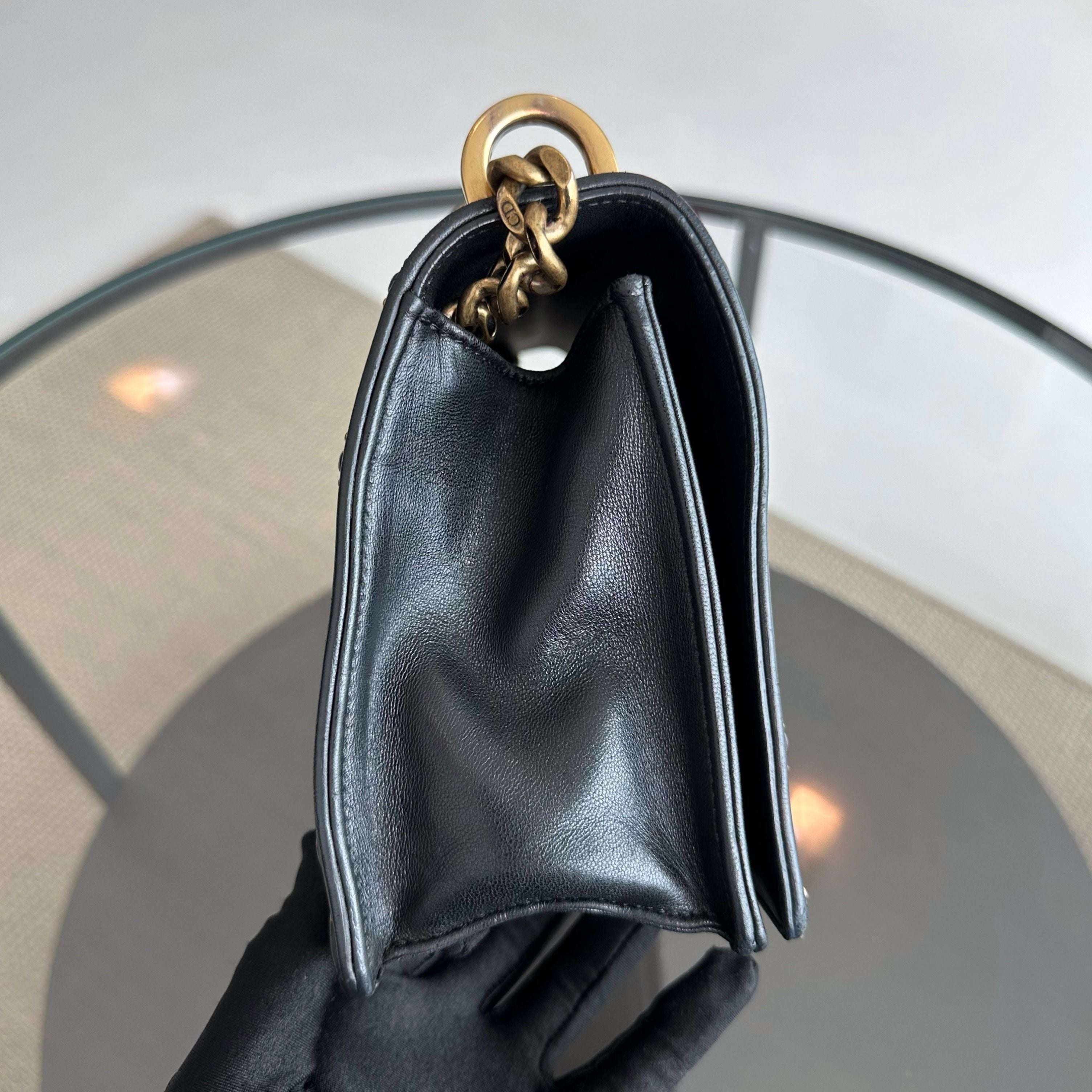 Dior Diorama Medium Calfskin Ama Black GHW - Luxury Evermore