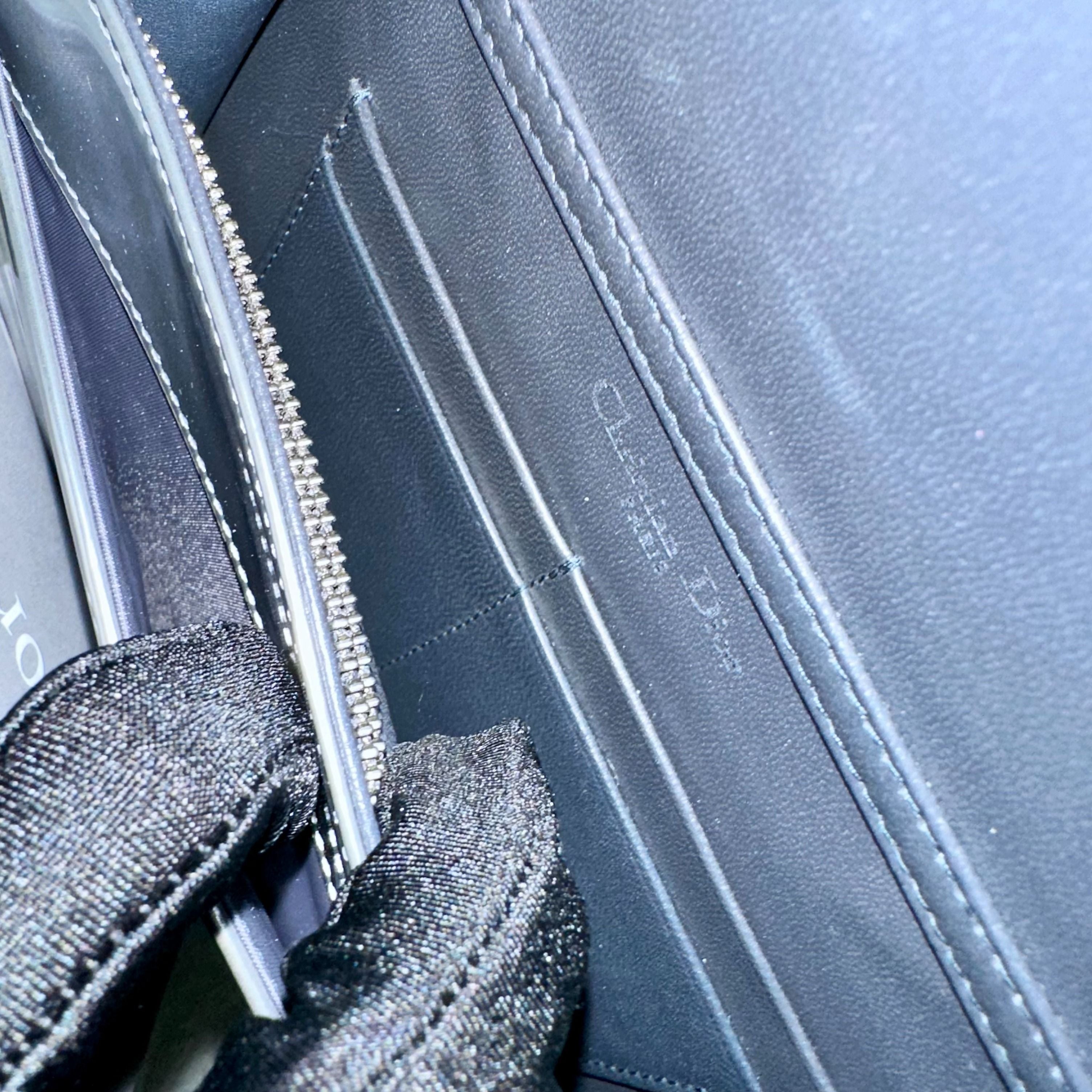 Dior Diorama WOC Wallet On Chain Silver SHW - Luxury Evermore