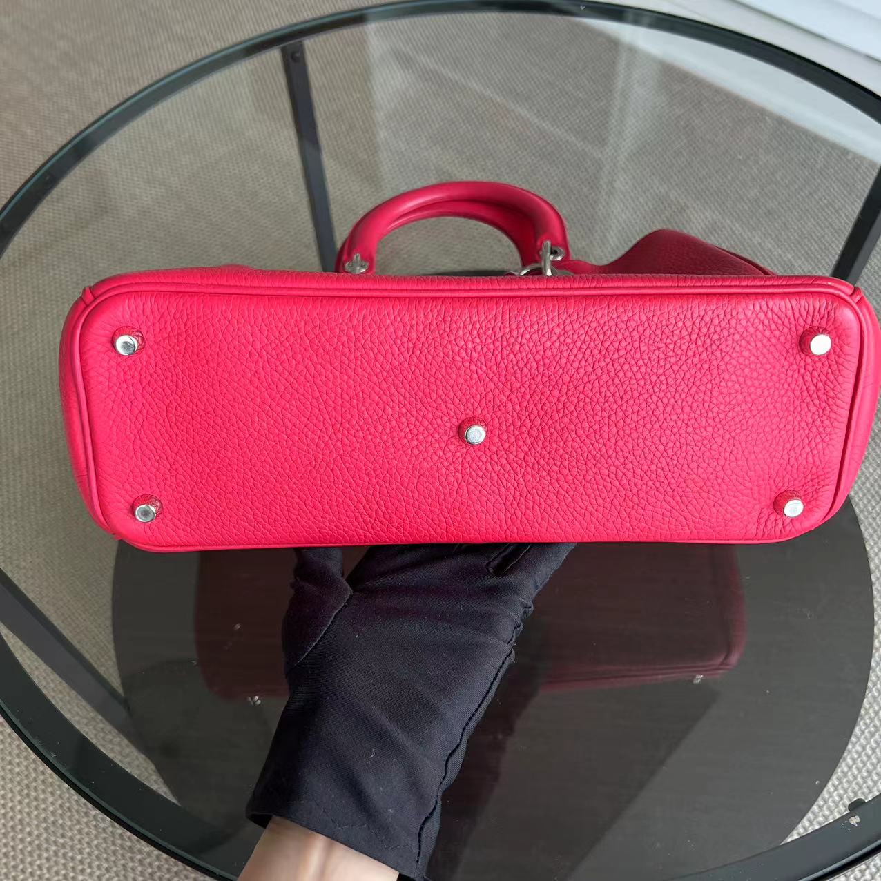 Dior Diorissimo Grained Calfskin Hot Pink Silver Hardware - Luxury Evermore