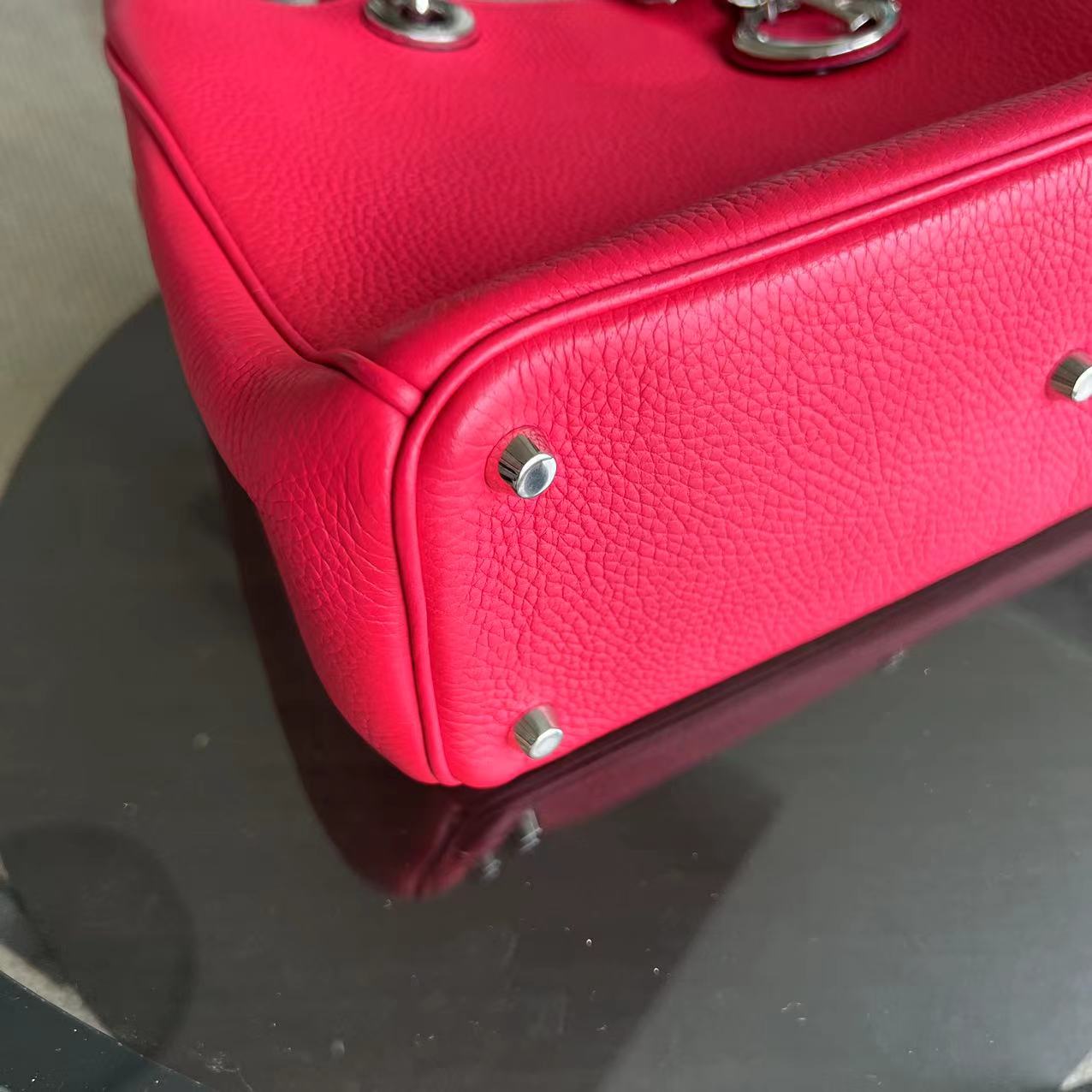 Dior Diorissimo Grained Calfskin Hot Pink Silver Hardware - Luxury Evermore