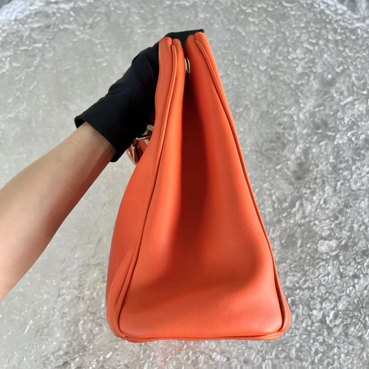 Dior Diorissimo Large Smooth Calfskin Orange Golden Hardware - Luxury Evermore