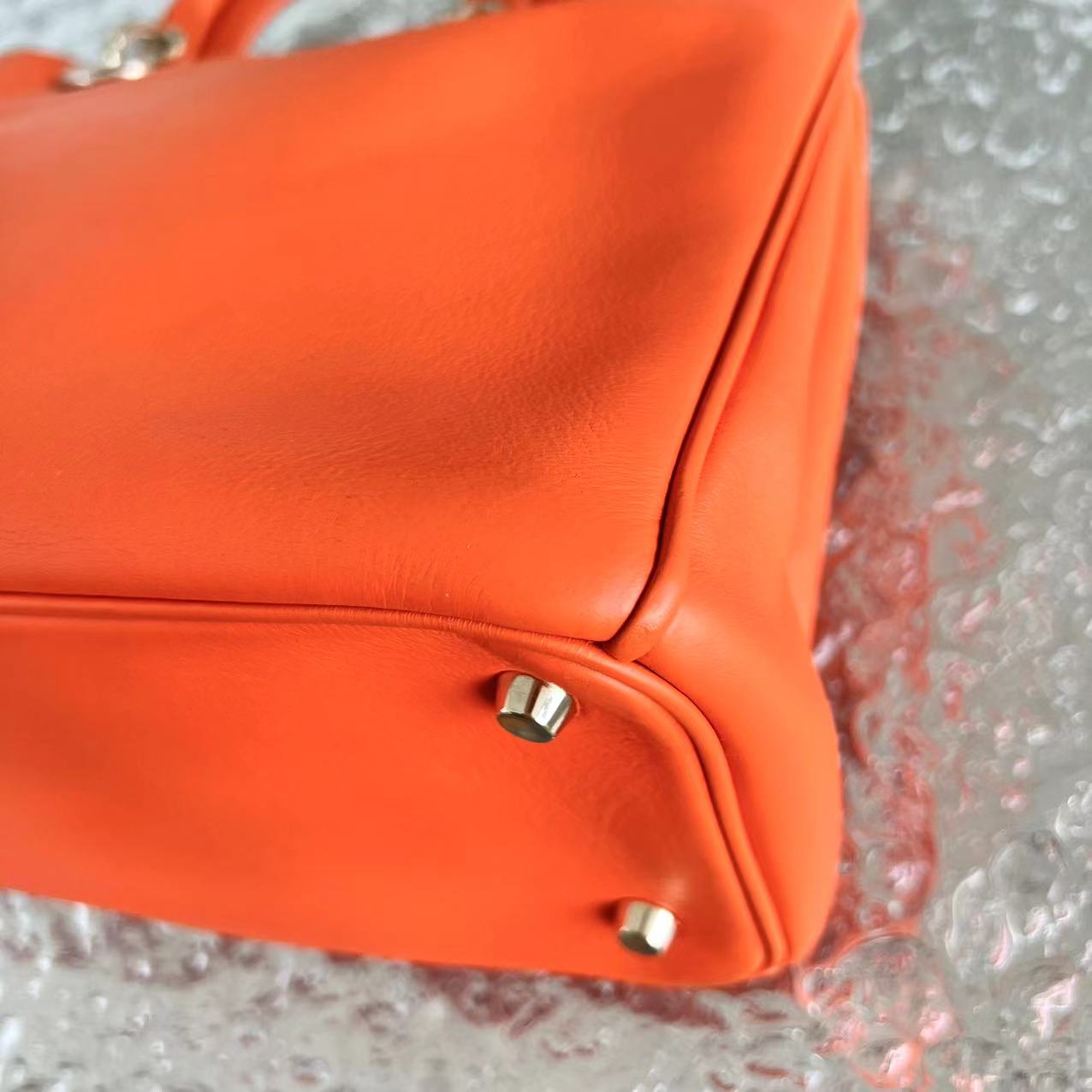 Dior Diorissimo Large Smooth Calfskin Orange Golden Hardware - Luxury Evermore