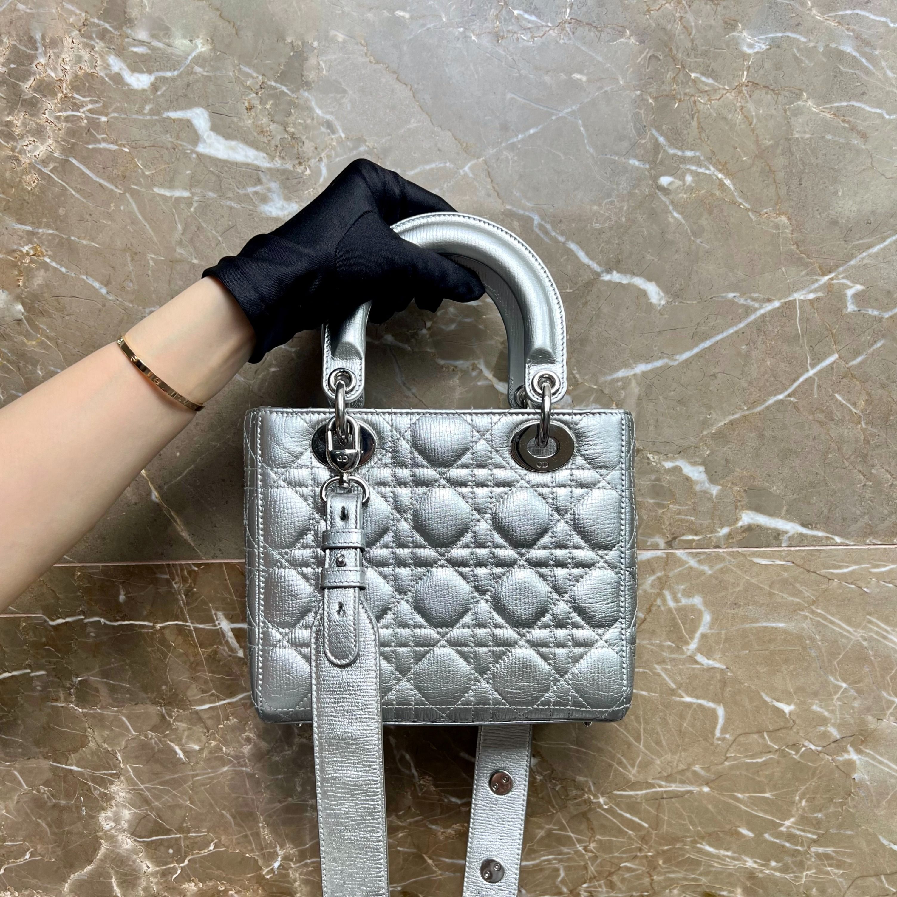 Dior Lady ABC Small Silver Limited Edition SHW - Luxury Evermore