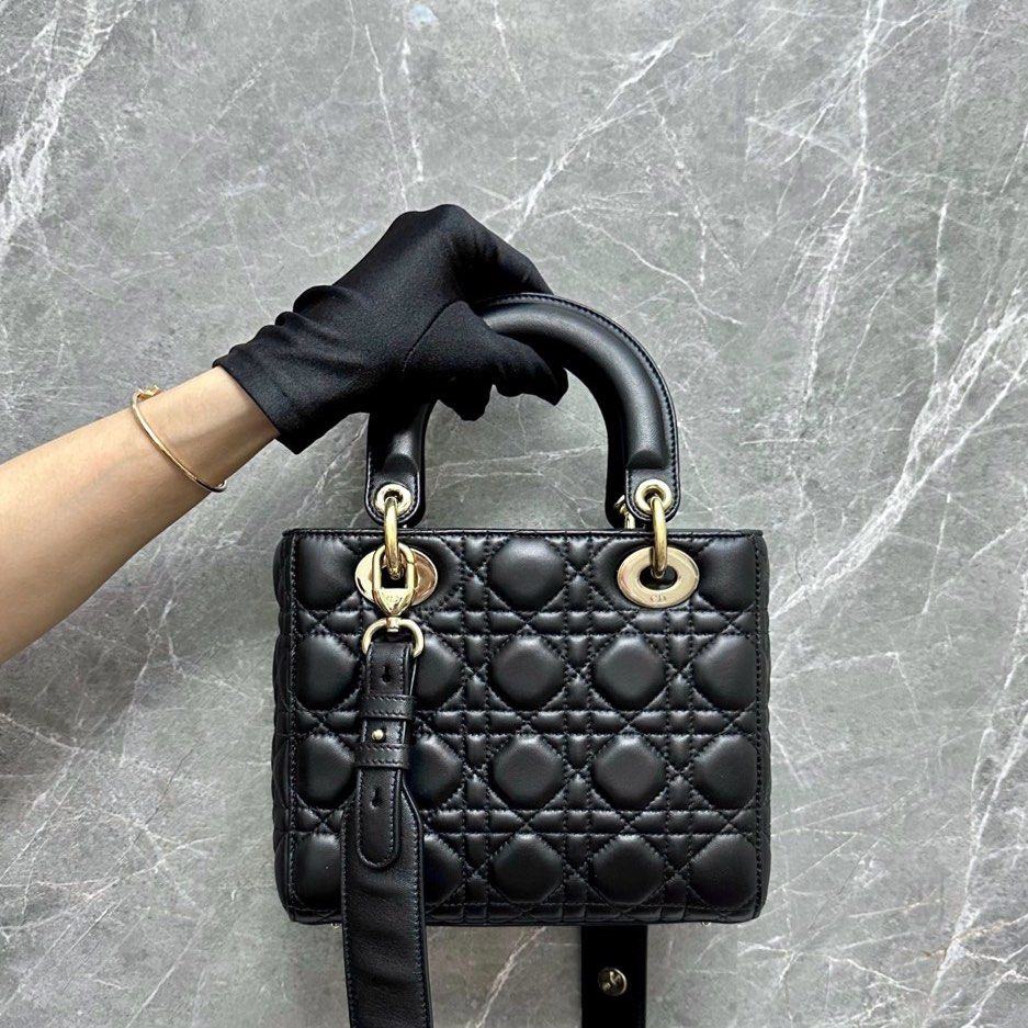 Dior Lady Small ABC Black GHW - Luxury Evermore