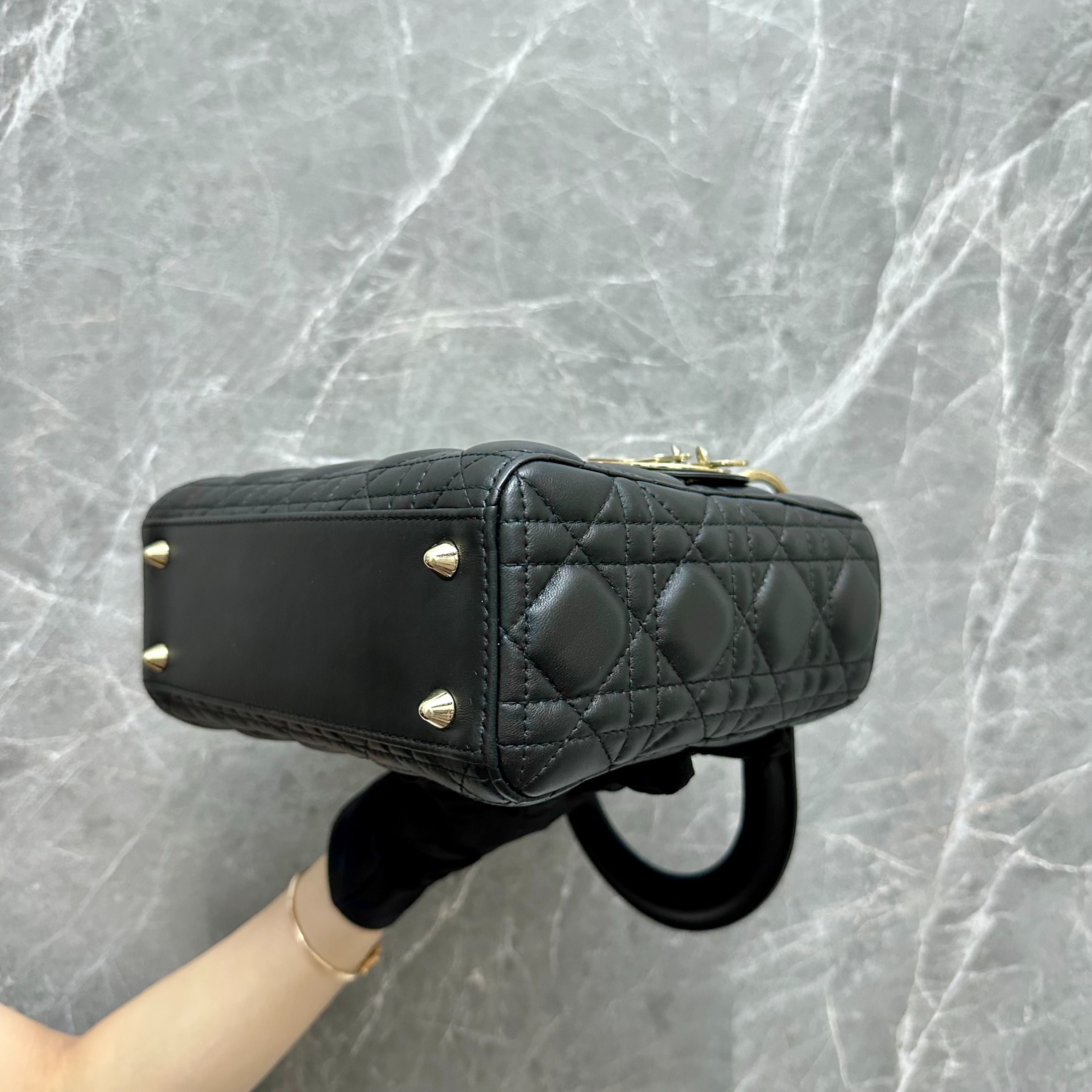 Dior Lady Small ABC Black GHW - Luxury Evermore